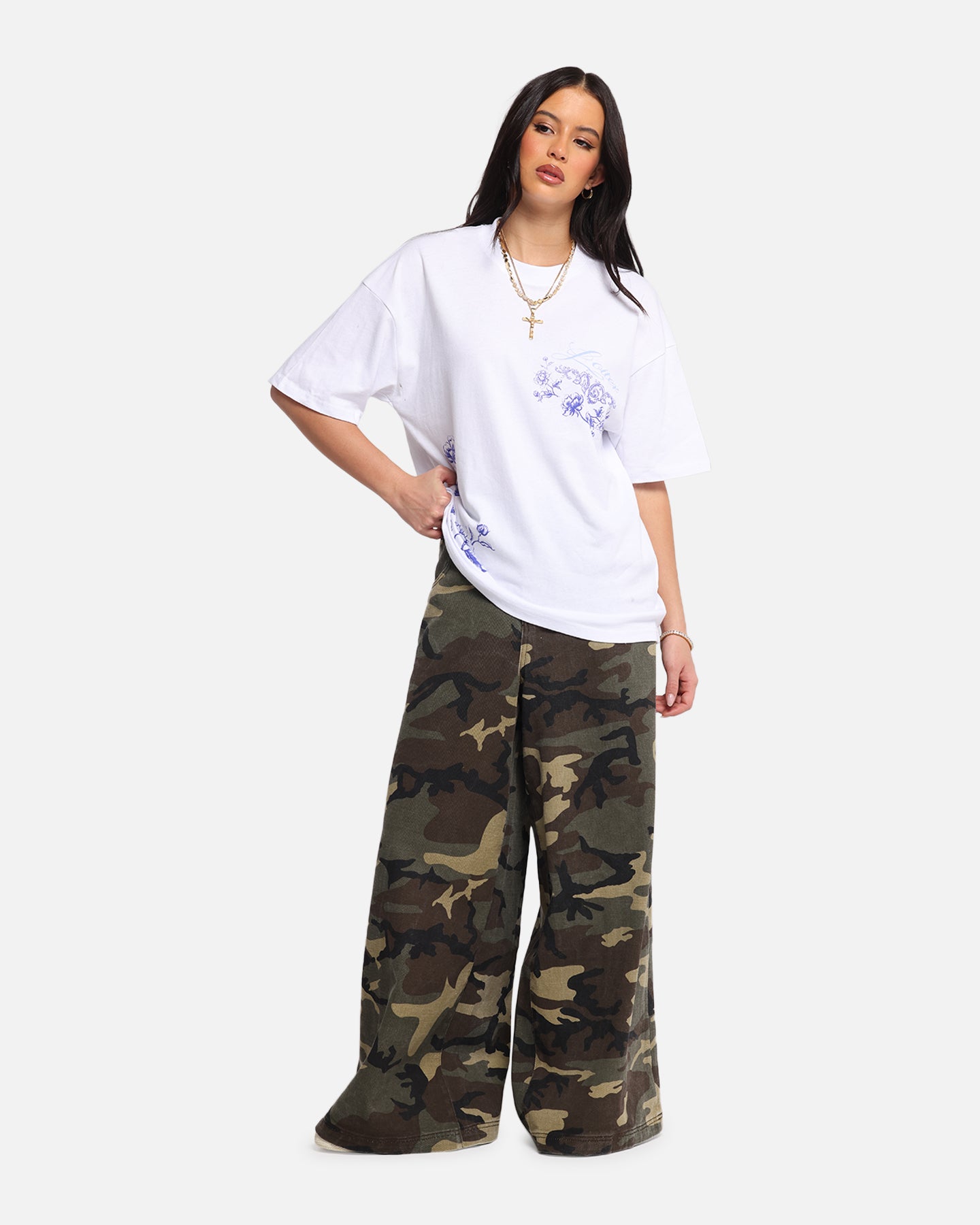 Loiter Fine China T-Shirt White Style003