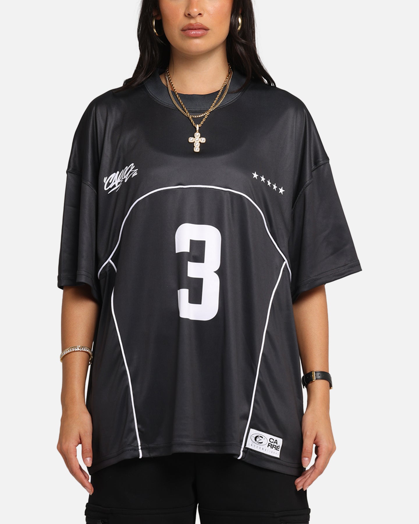 Carre Trainer T-Shirt Black Style001