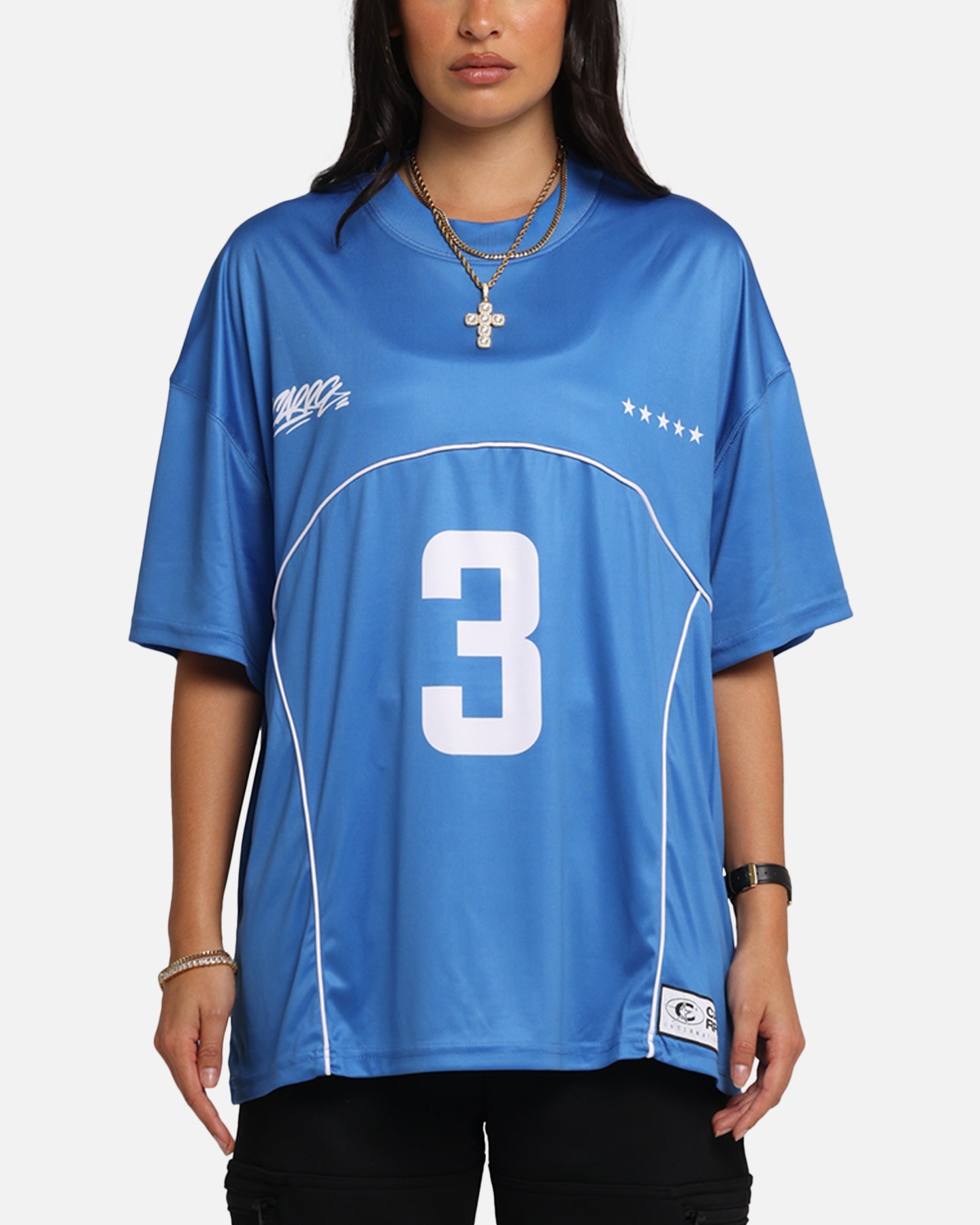 Carre Trainer T-Shirt Blue Style001