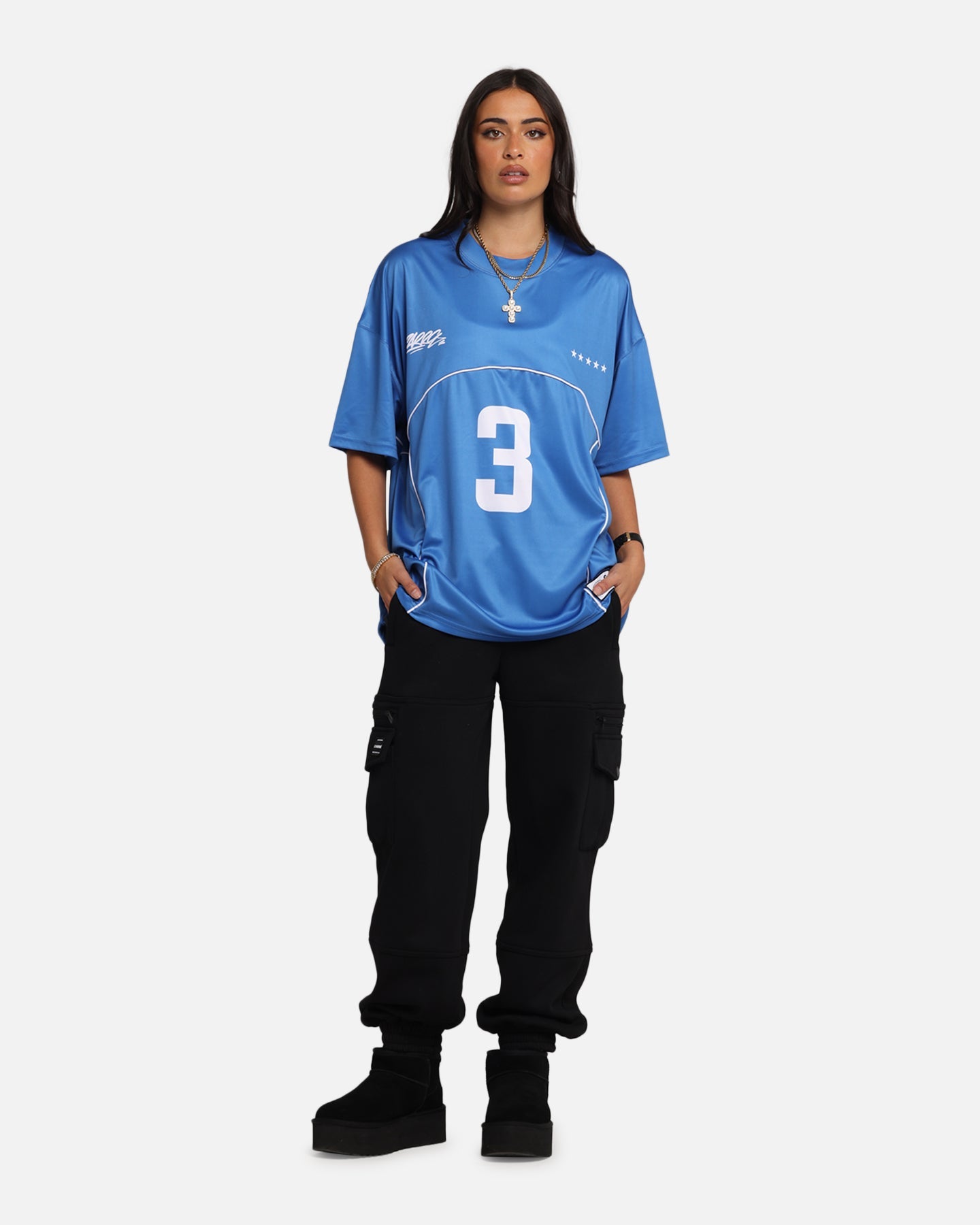 Carre Trainer T-Shirt Blue Style001