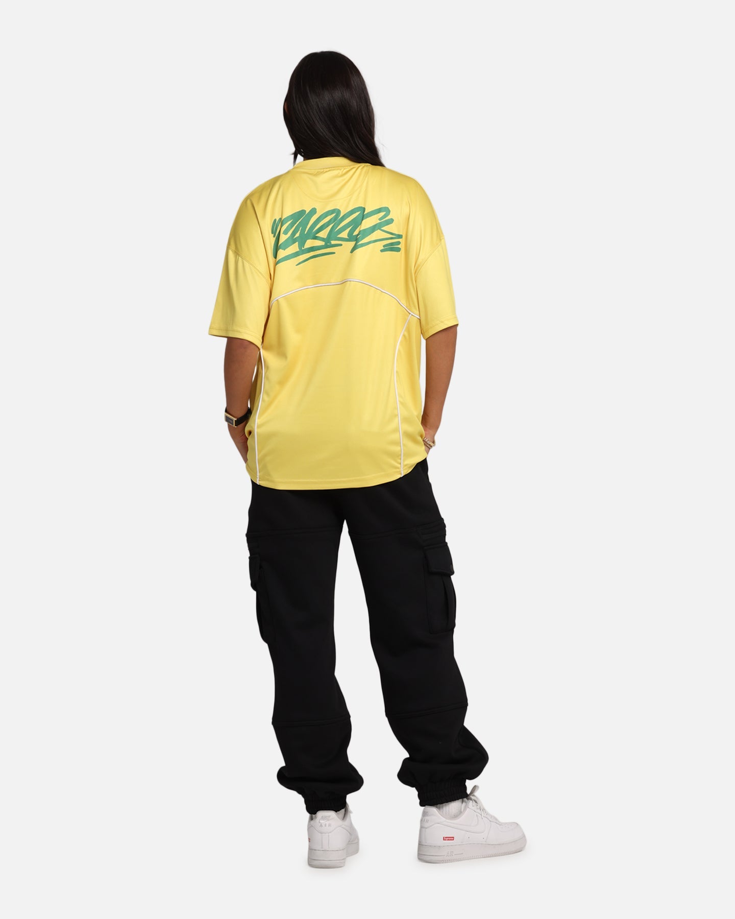 Carre Trainer T-Shirt Yellow/Green Style001