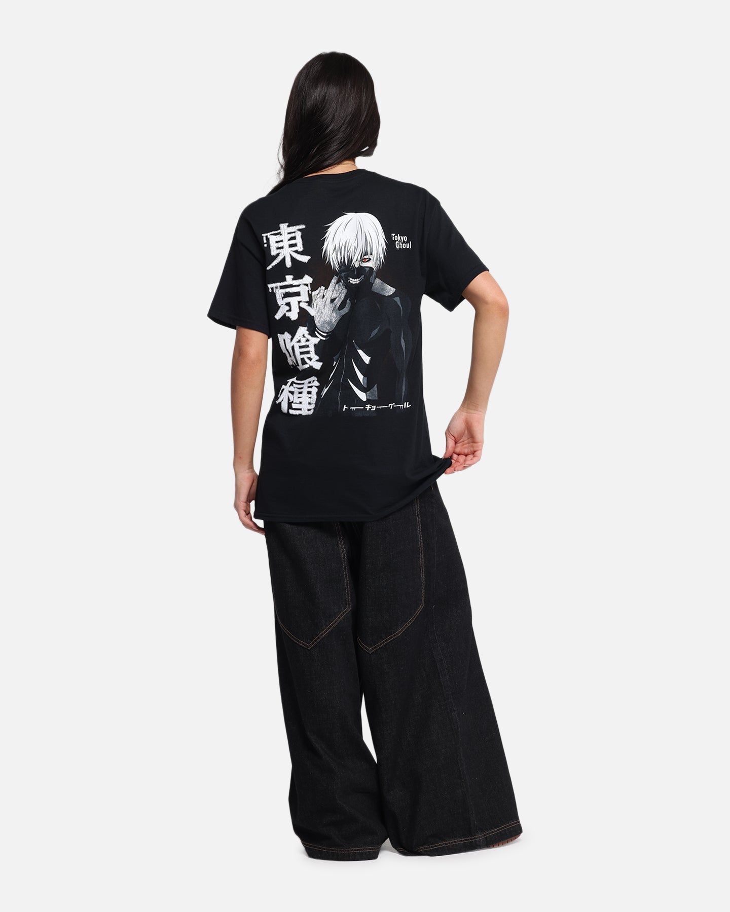 Goat Crew X Tokyo Ghoul Kaneki T-Shirt Black Style001