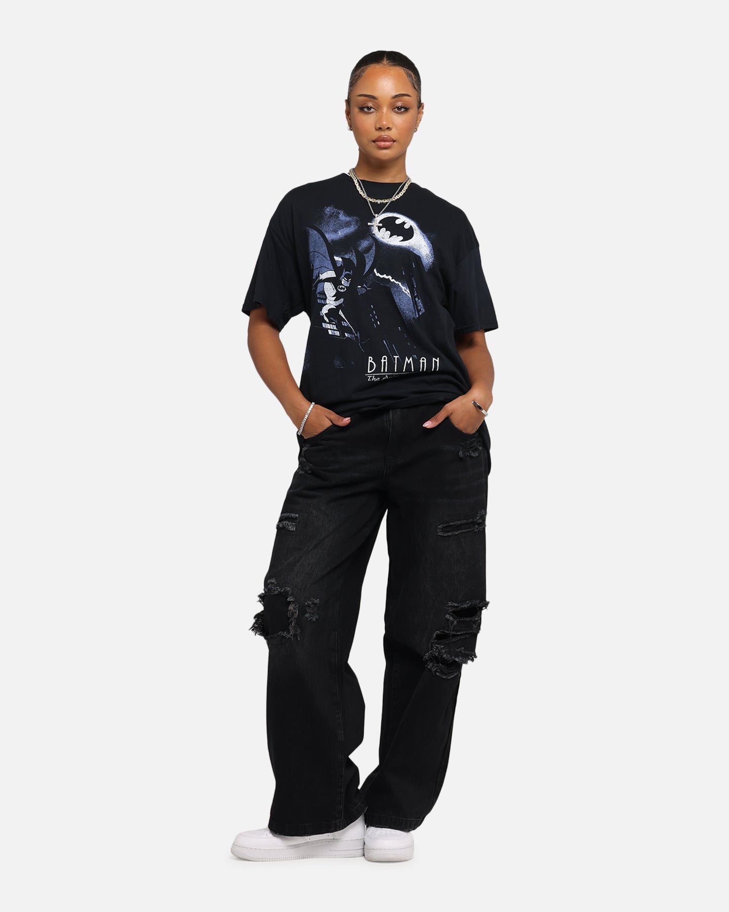 American Thrift X DC Batman The Animated Series T-Shirt Black Style001