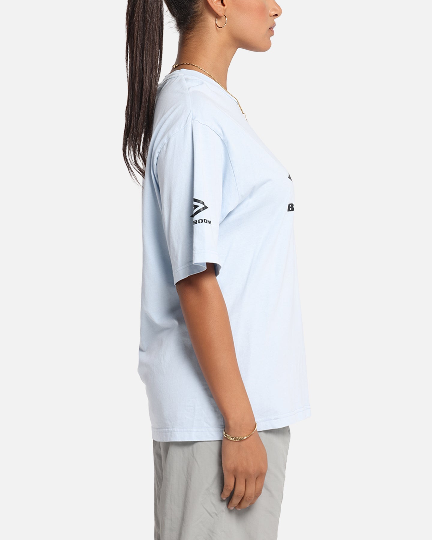 Boiler Room X Umbro Washed T-Shirt Blue Style001