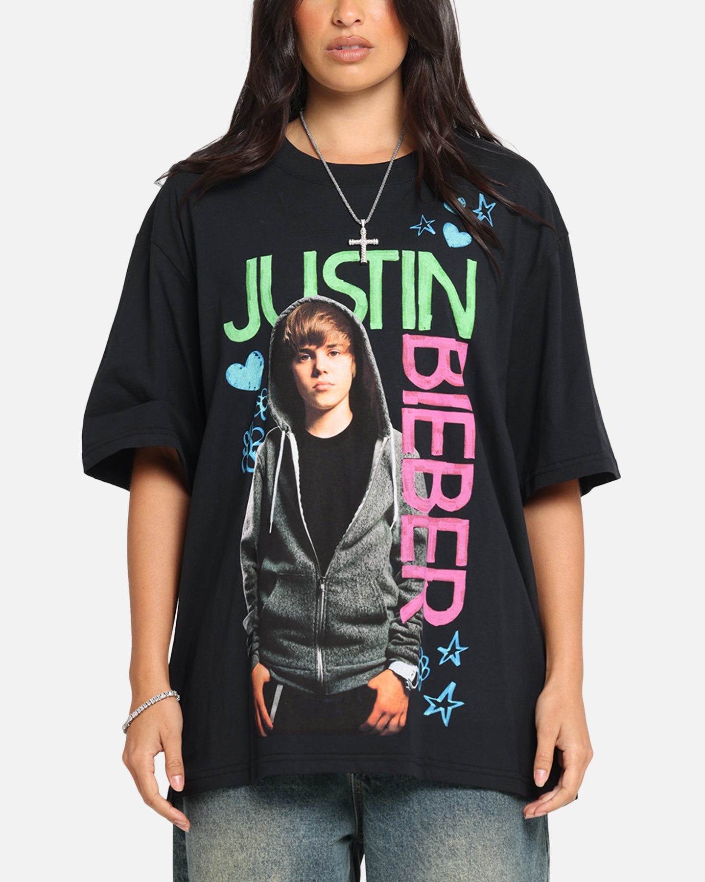 Justin Bieber Bieber T-Shirt Black Style001