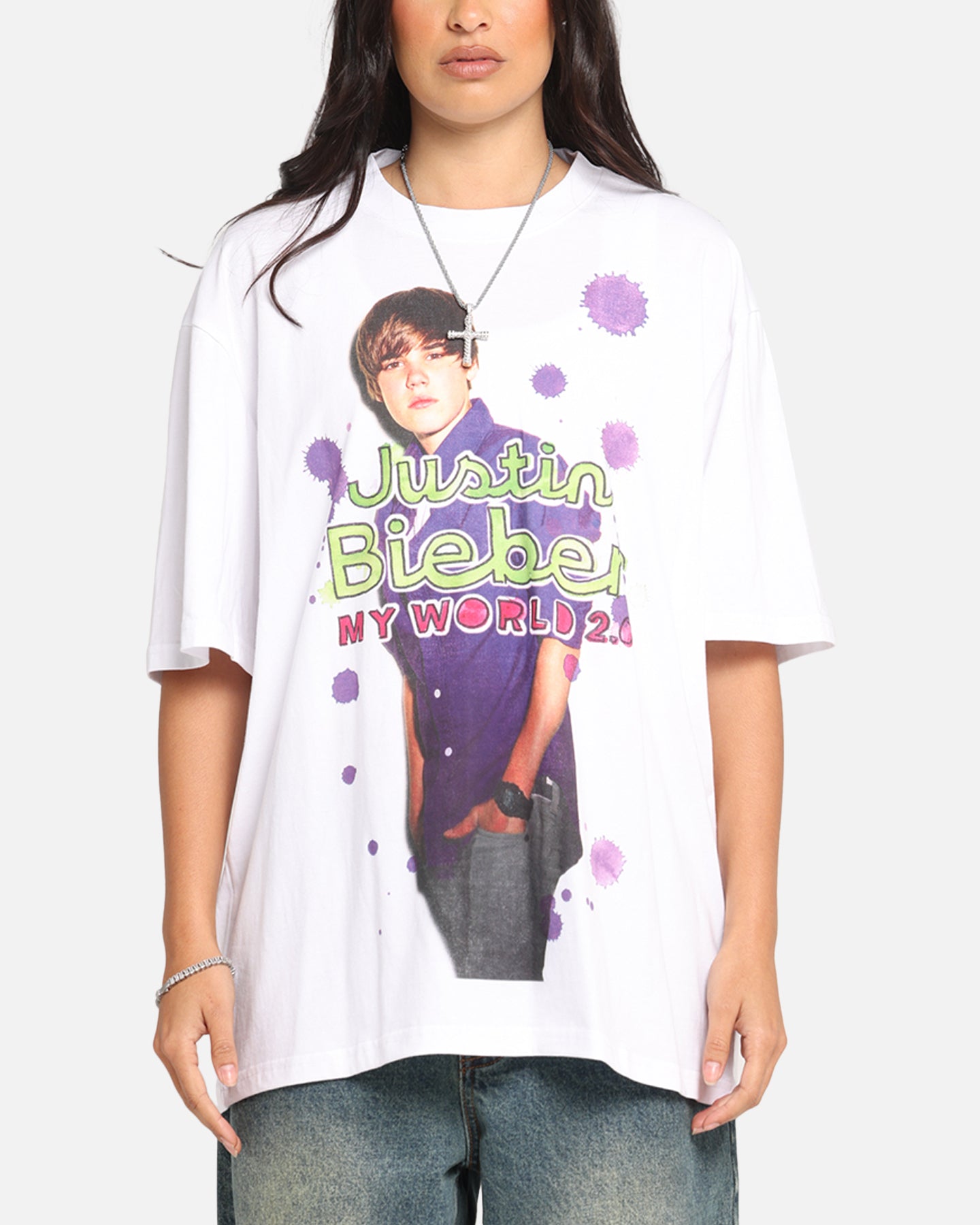 Justin Bieber My World T-Shirt White Style001