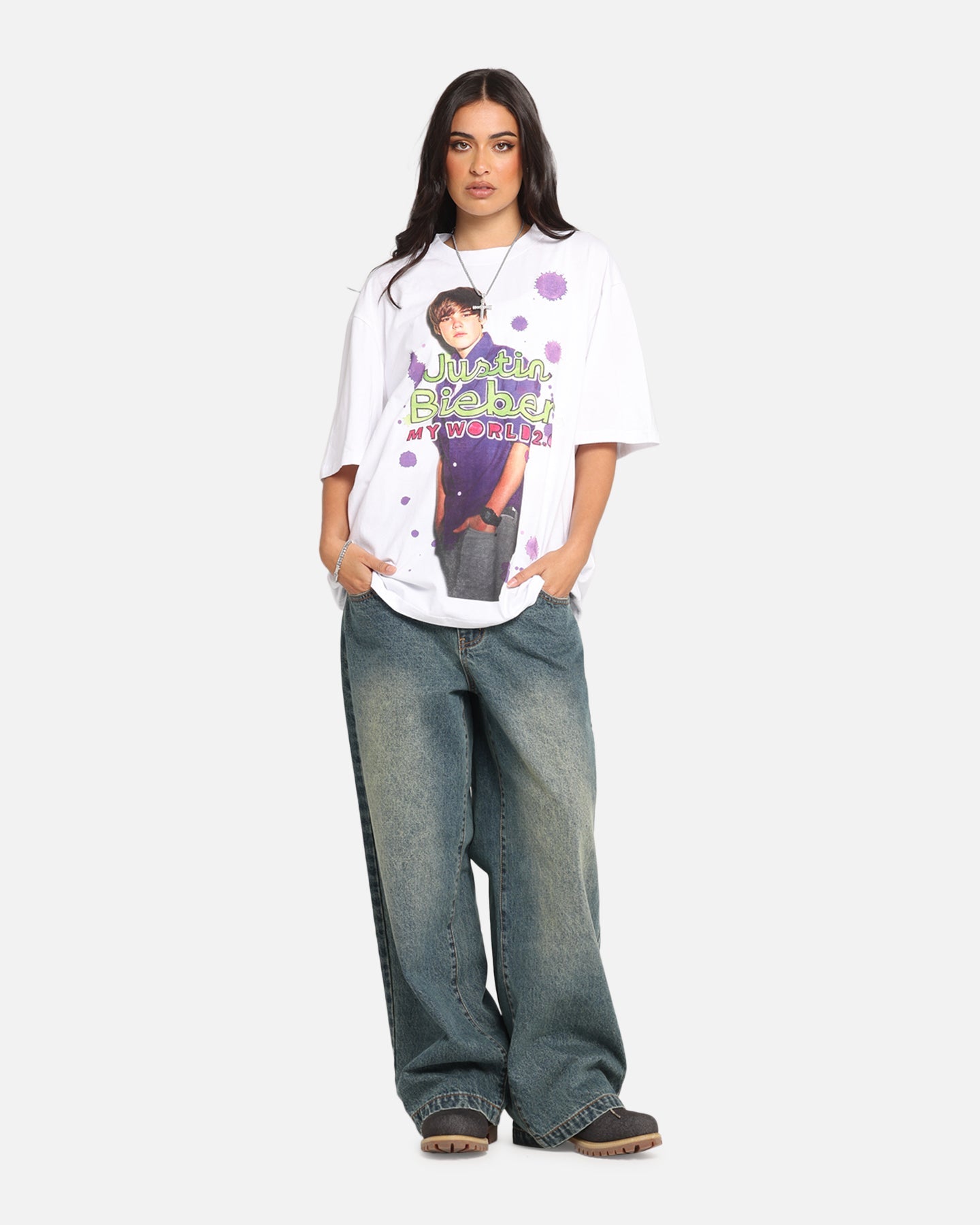 Justin Bieber My World T-Shirt White Style001