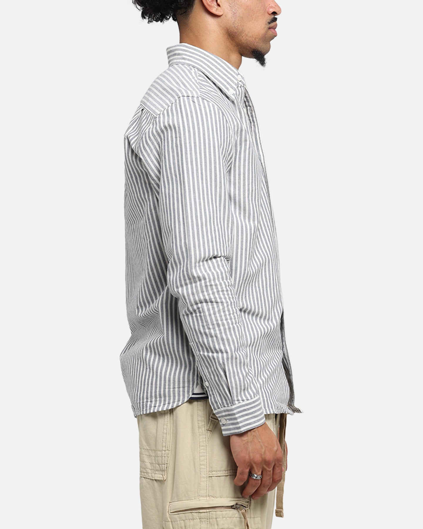 Fred Perry Stripe Oxford Shirt Blue
