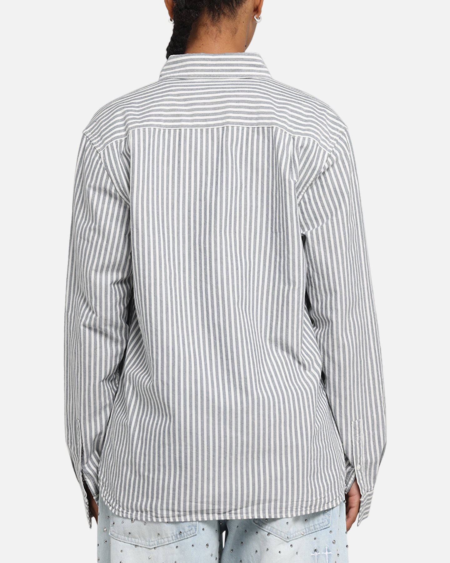 Fred Perry Stripe Oxford Shirt Blue Style001