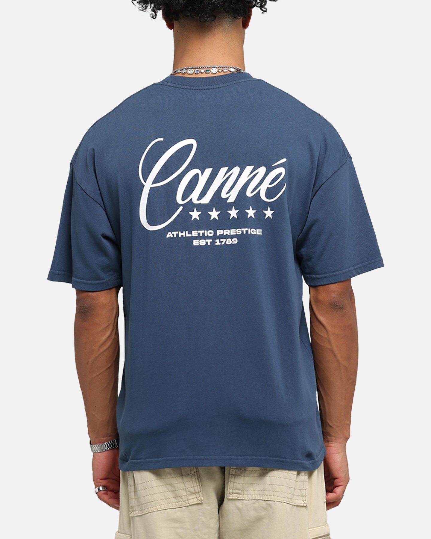 Carre Script T-Shirt Navy