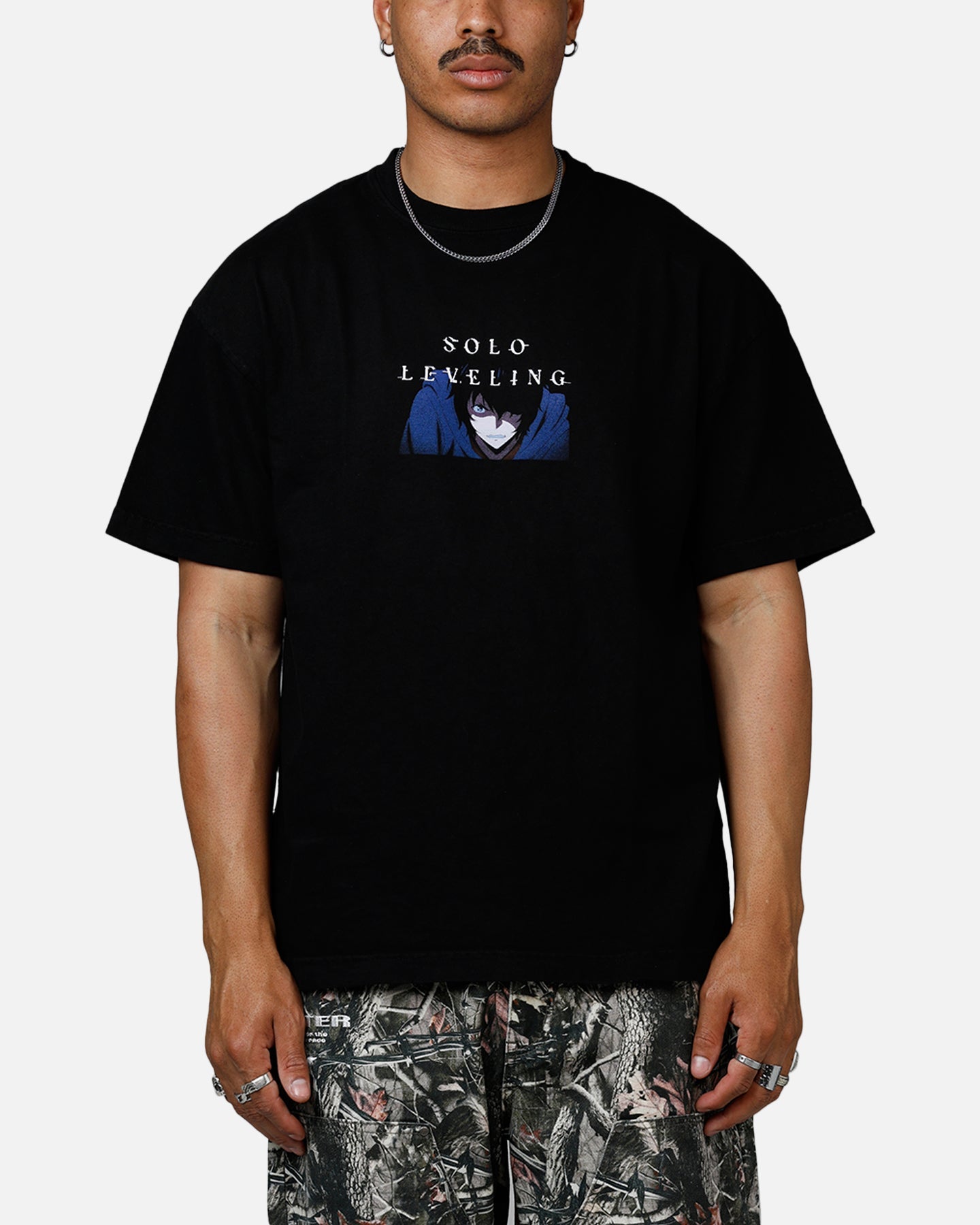Goat Crew X Solo Leveling Jin Woo T-Shirt Black