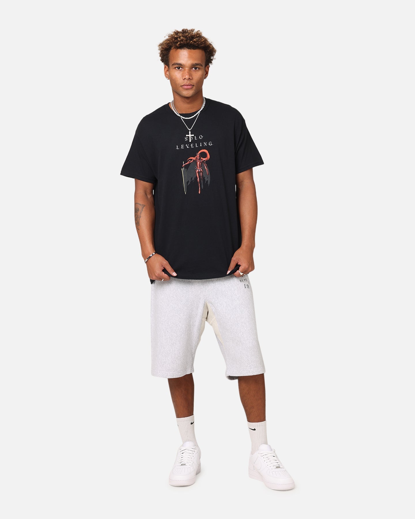 Goat Crew X Solo Leveling Igris T-Shirt Black Style001