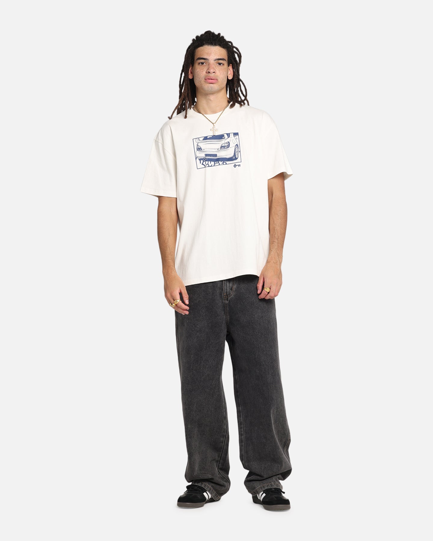 Key Street Halftone T-Shirt Off White