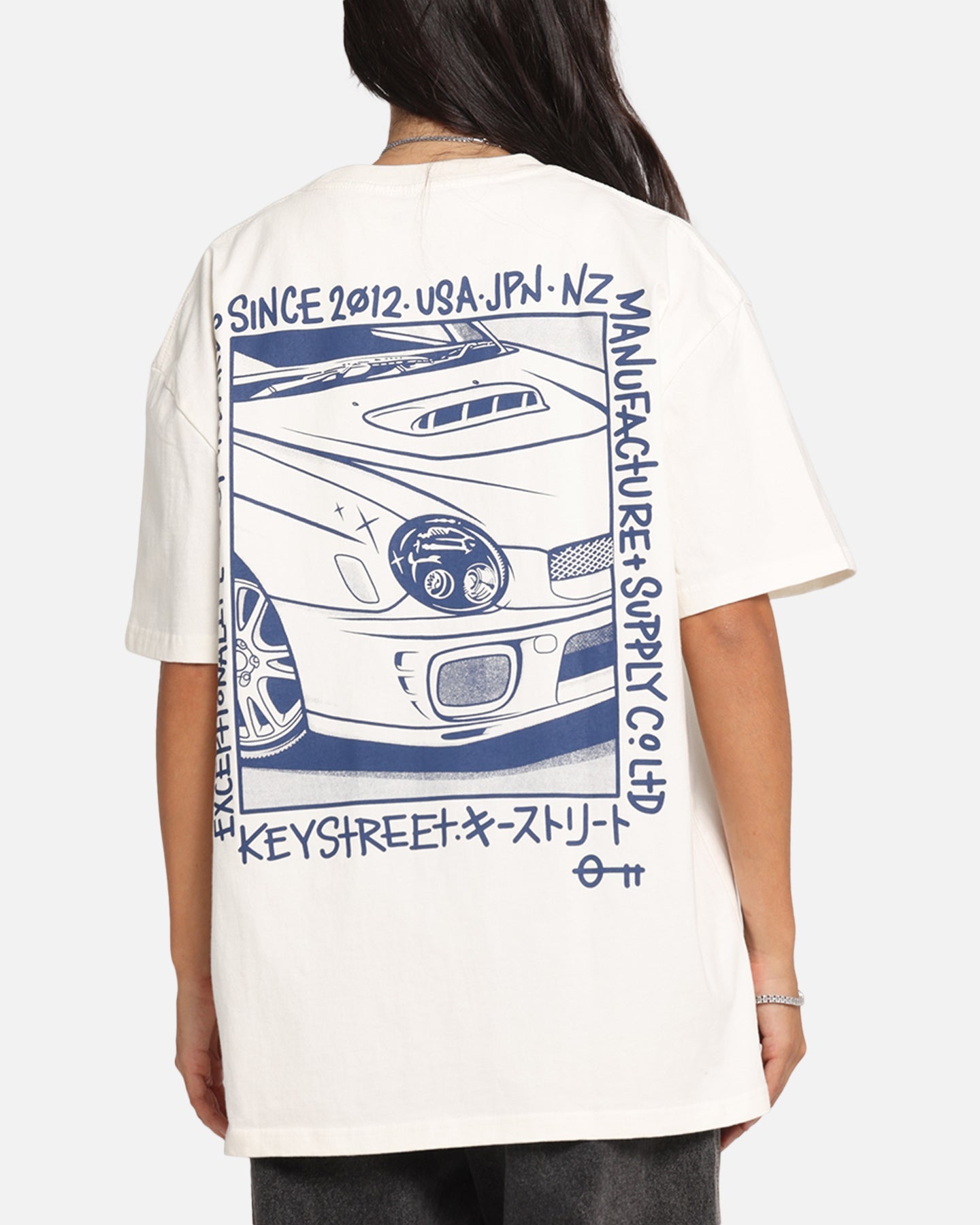 Key Street Halftone T-Shirt Off White Style001
