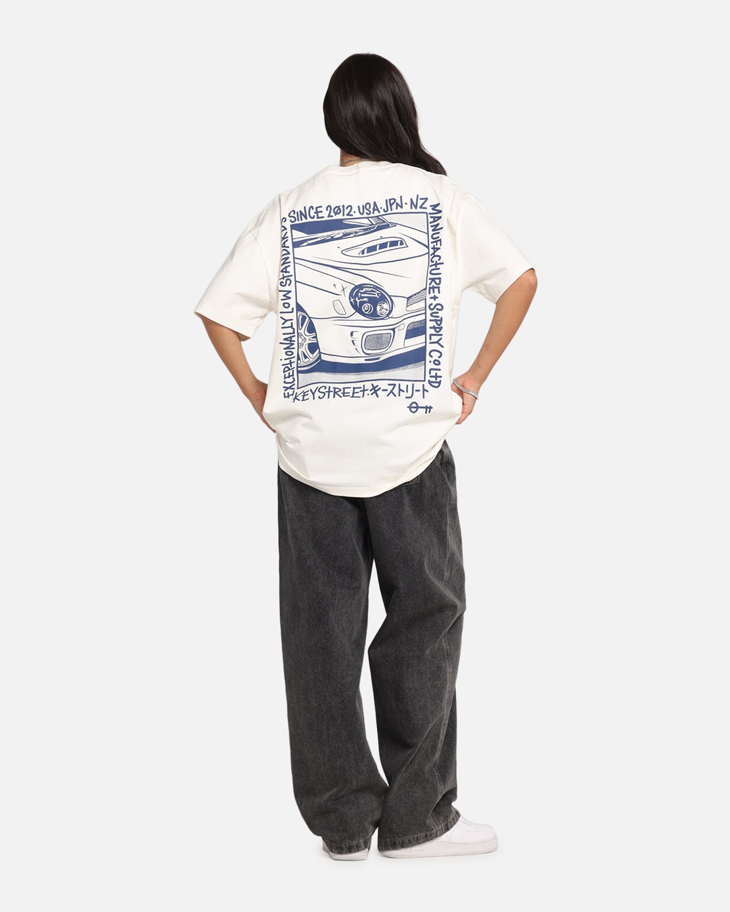 Key Street Halftone T-Shirt Off White Style001