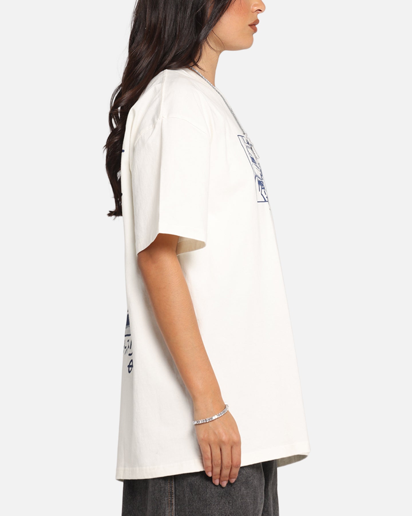 Key Street Halftone T-Shirt Off White Style001