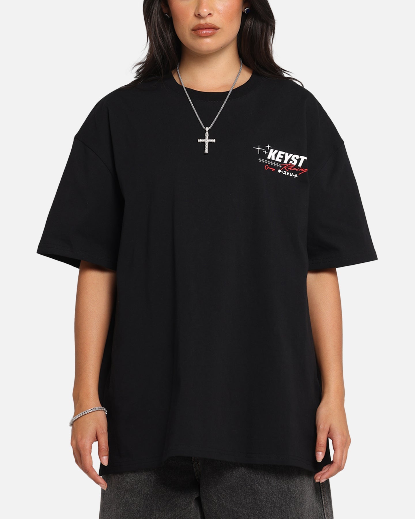 Key Street Racing T-Shirt Black Style001