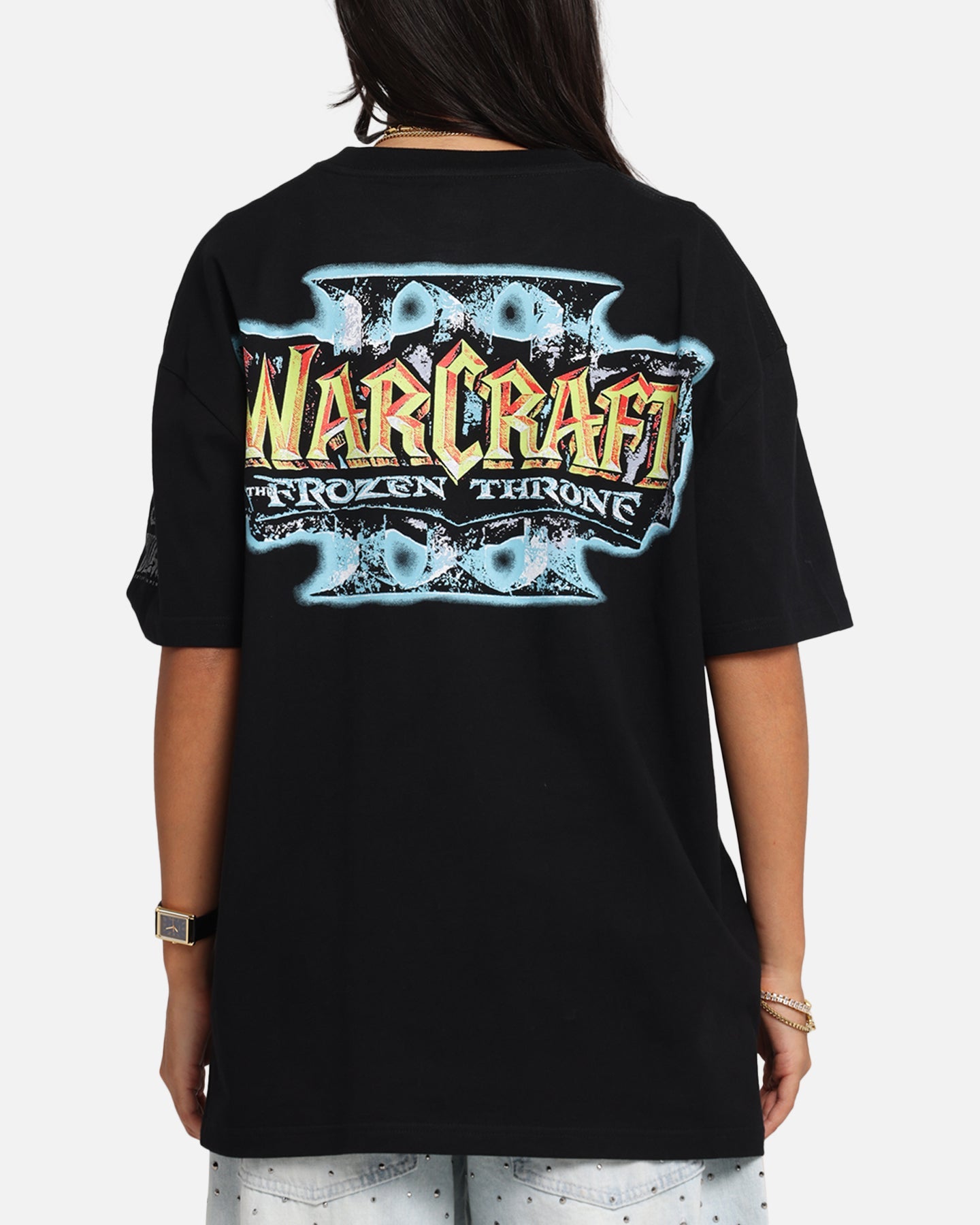 American Thrift X Warcraft III: The Frozen Throne Heavy T-Shirt Black Style001