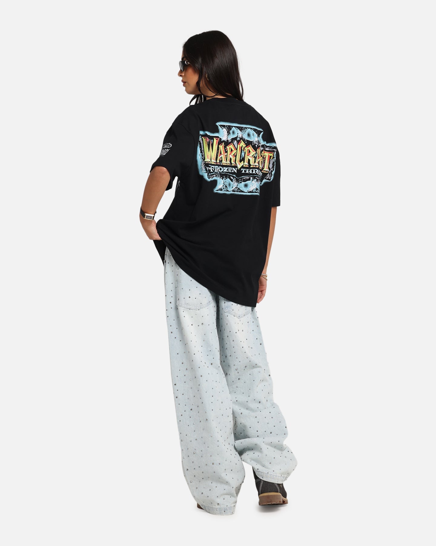 American Thrift X Warcraft III: The Frozen Throne Heavy T-Shirt Black Style001