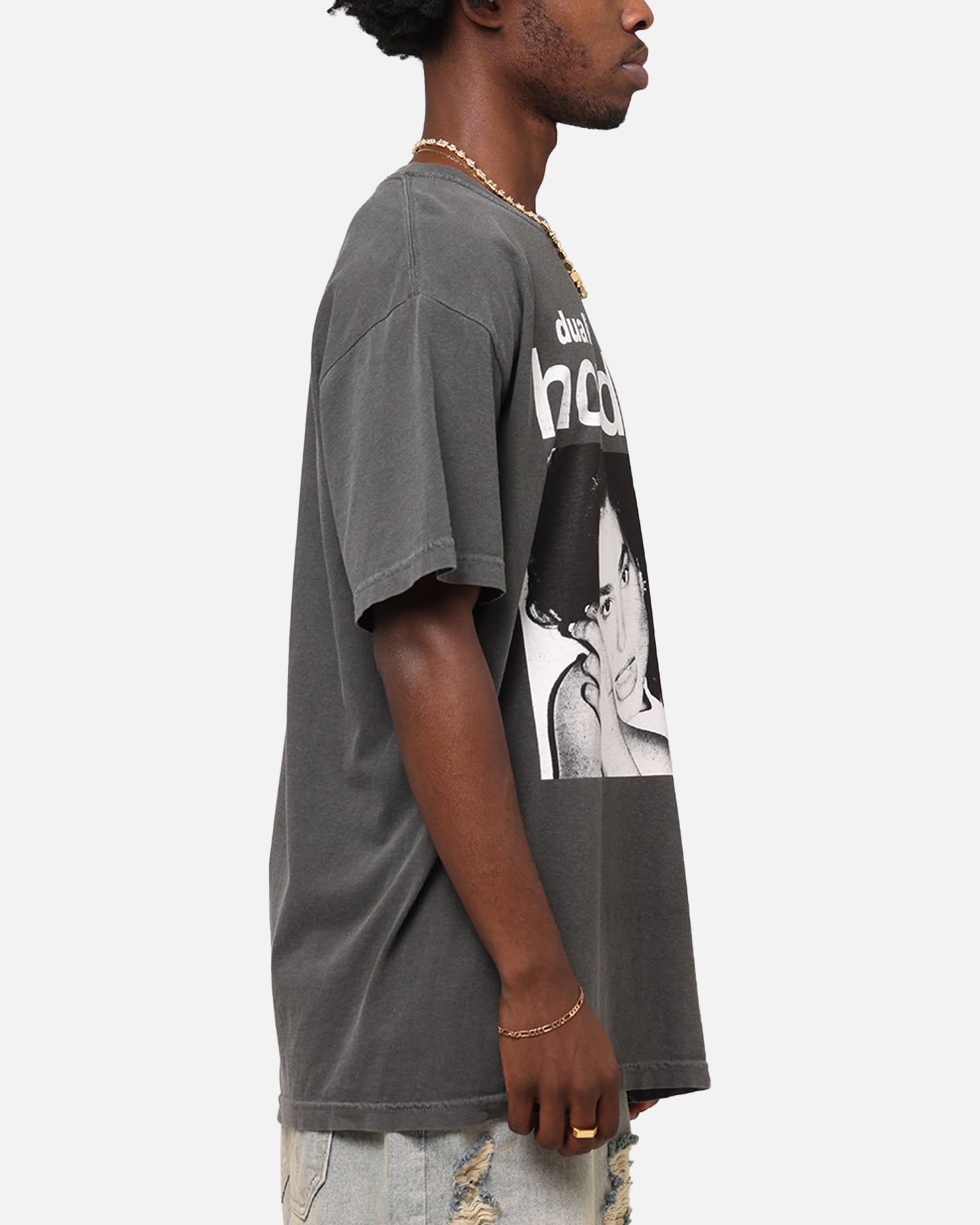 Dua Lipa Houdini T-Shirt Faded Black