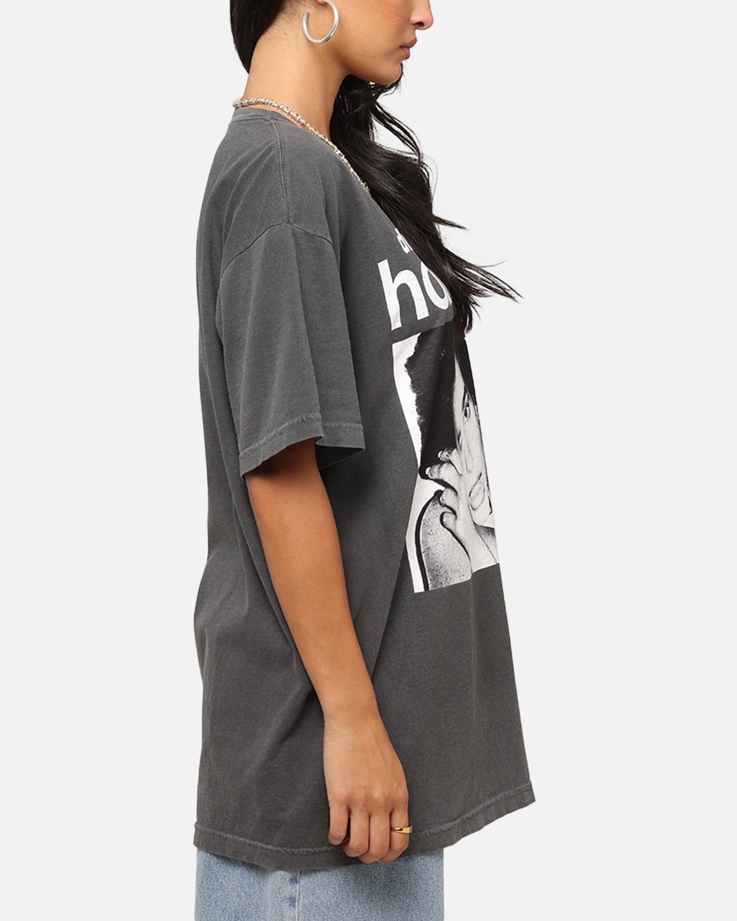 Dua Lipa Houdini T-Shirt Faded Black Style001