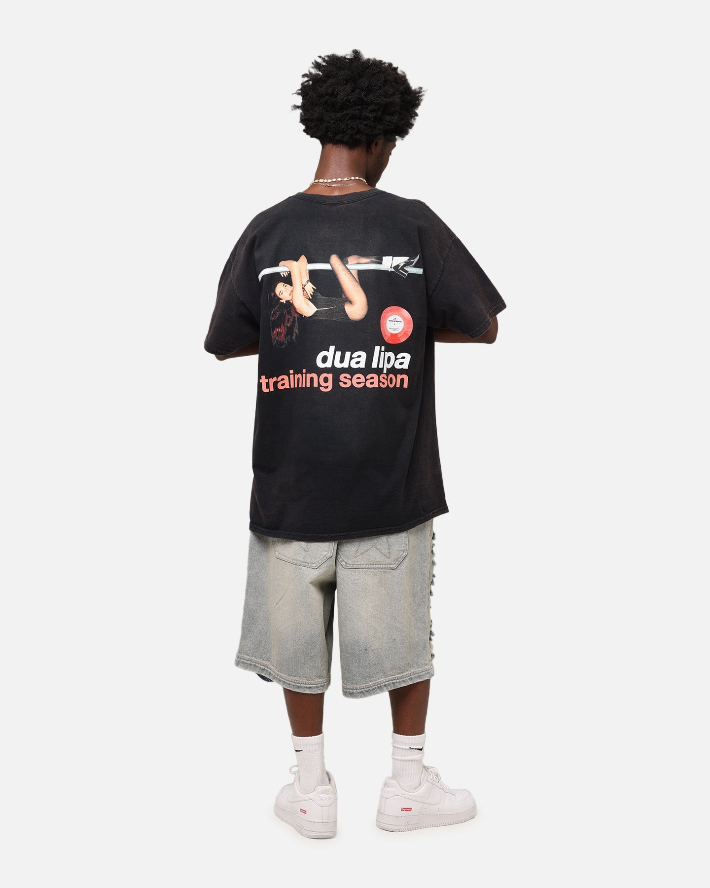 Dua Lipa Training Season T-Shirt Black Vintage