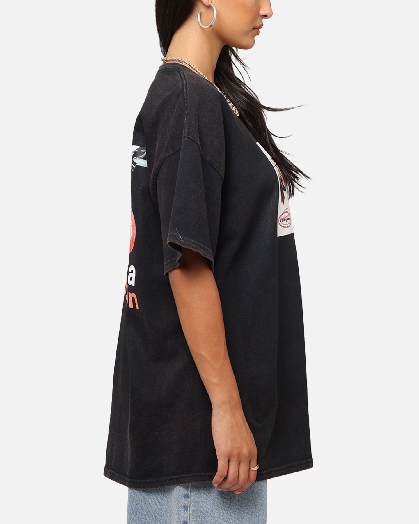 Dua Lipa Training Season T-Shirt Black Vintage Style001
