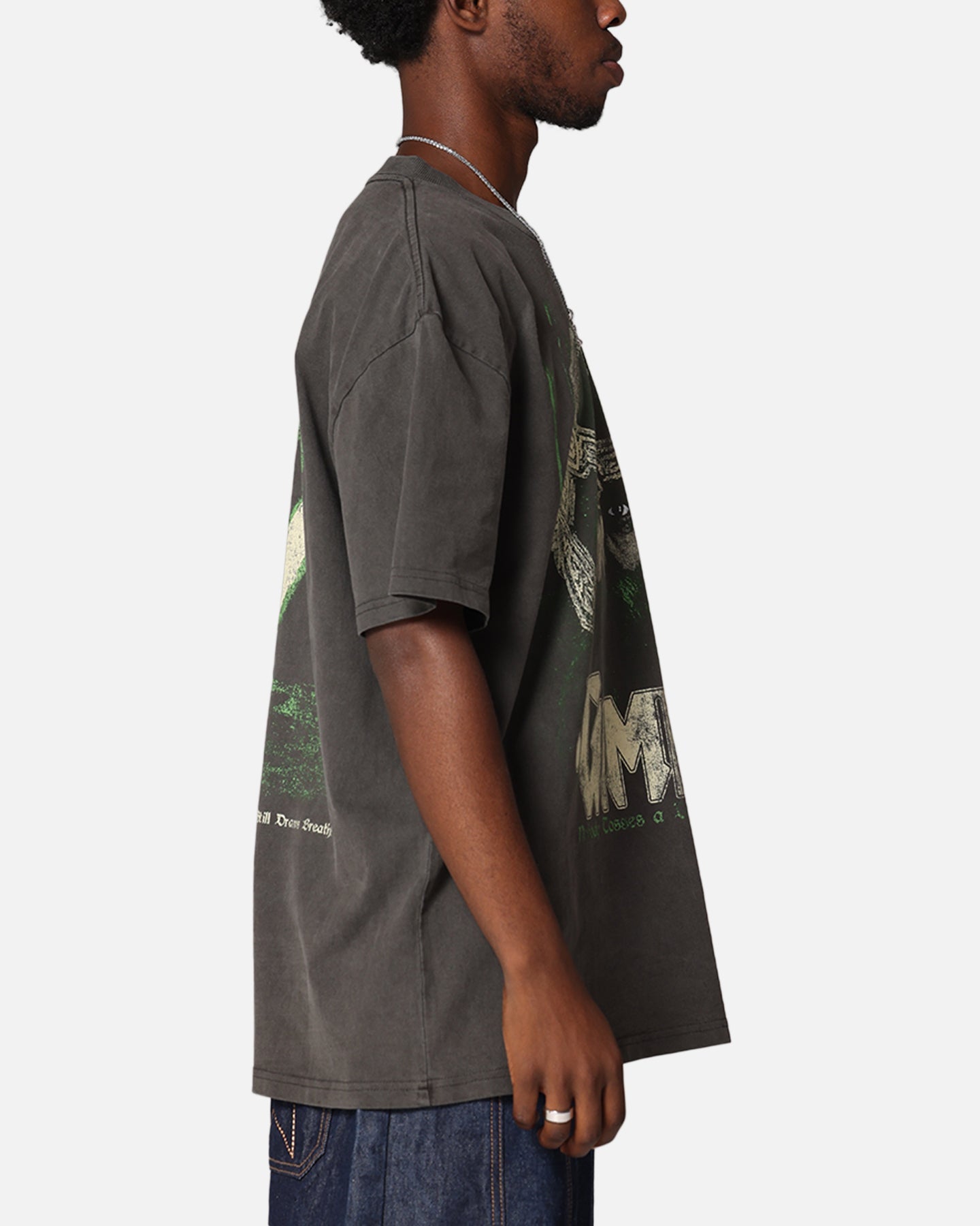 American Thrift X Lord Of The Rings Gimli Toss Heavy T-Shirt Black Wash