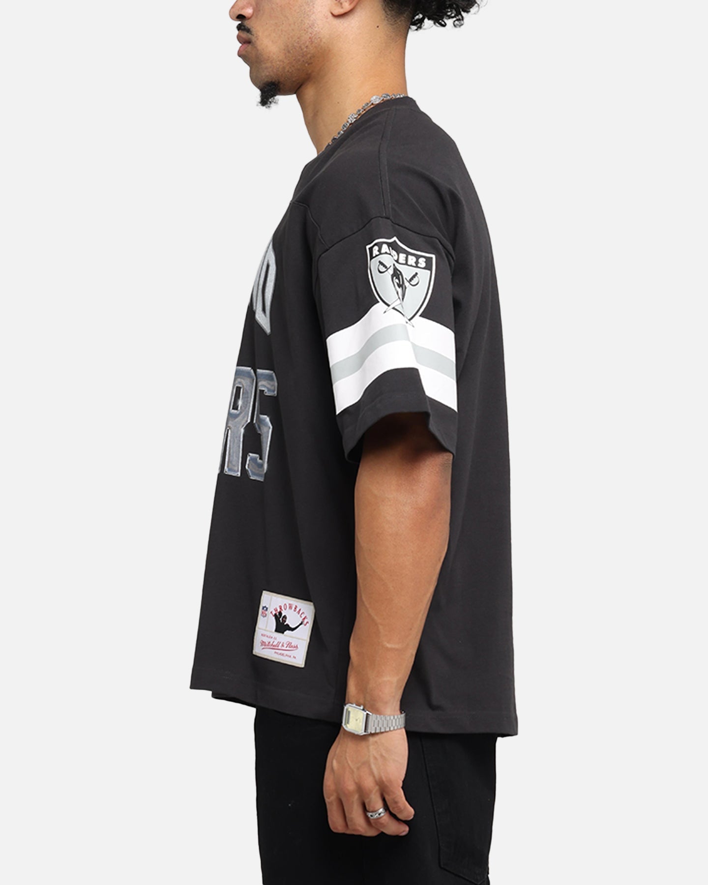 Mitchell & Ness Las Vegas Raiders XVIII Boxy T-Shirt Faded Black