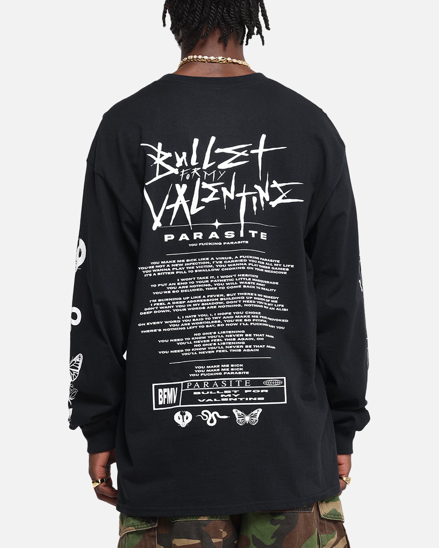 Bullet For My Valentine Parasite Long Sleeve T-Shirt Black