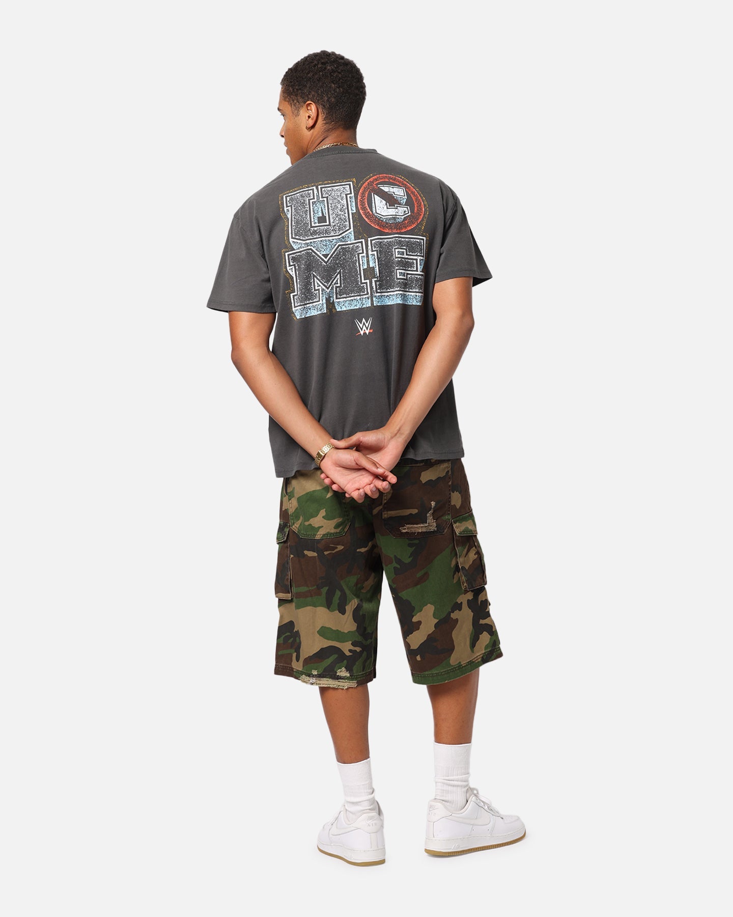 Culture Kings X WWE John Cena Wrestlemania XLI Heavy T-Shirt Black Wash