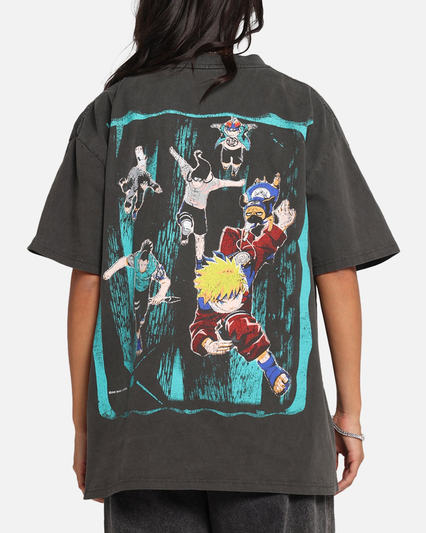 73 Studio X Naruto Sasuke Retrieval Heavy T-Shirt Black Wash Style001