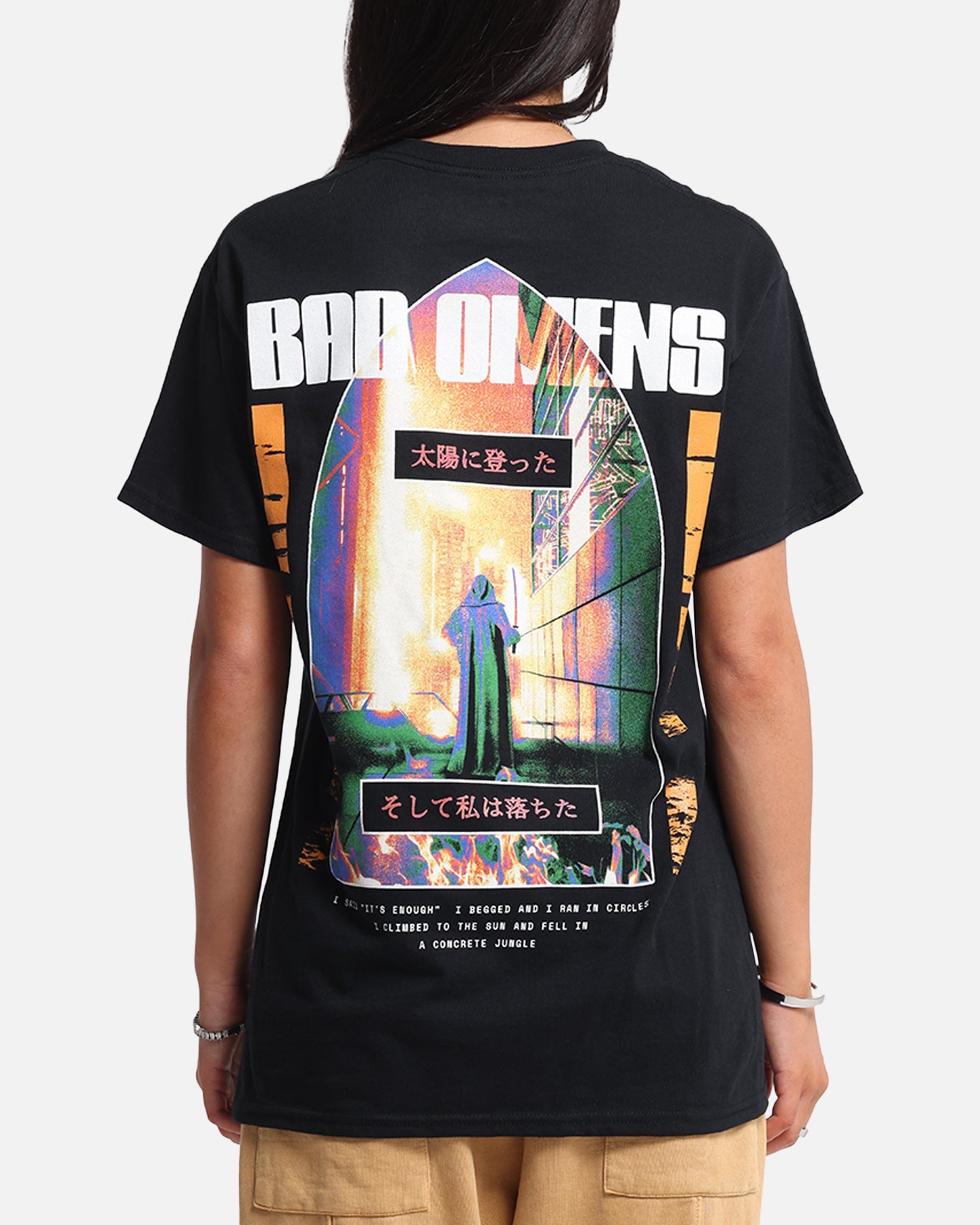 Bad Omens Concrete Jungle T-Shirt Black Style001