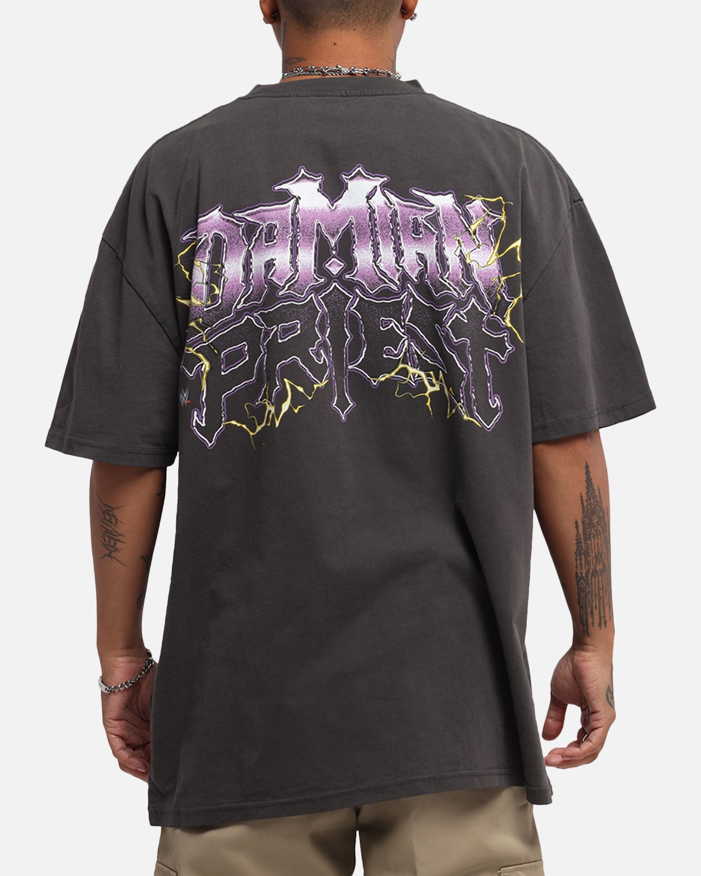Culture Kings X WWE Damian Priest Wrestlemania XLI Heavy T-Shirt Black Wash