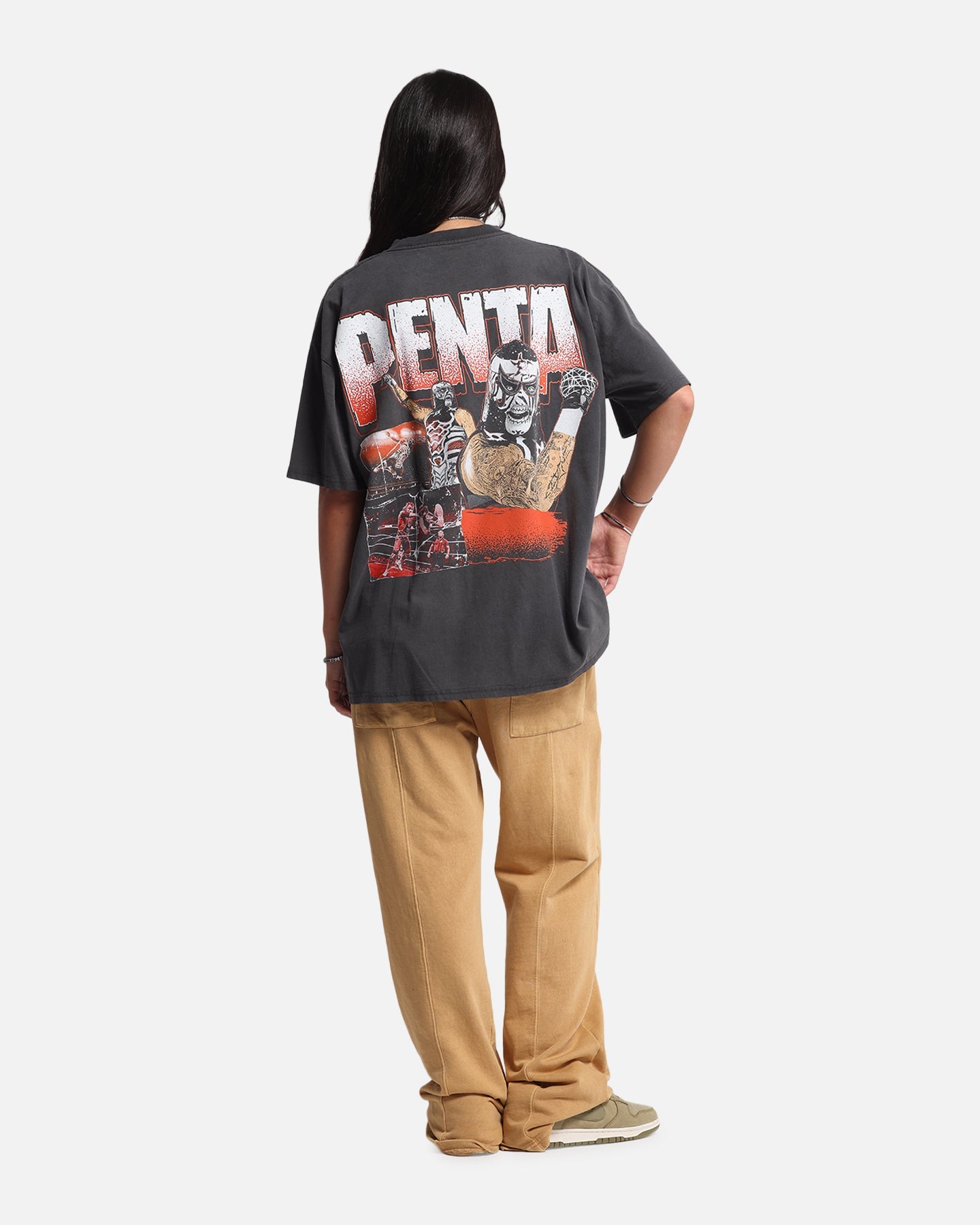 Culture Kings X WWE Penta Wrestlemania XLI Heavy T-Shirt Black Wash Style001