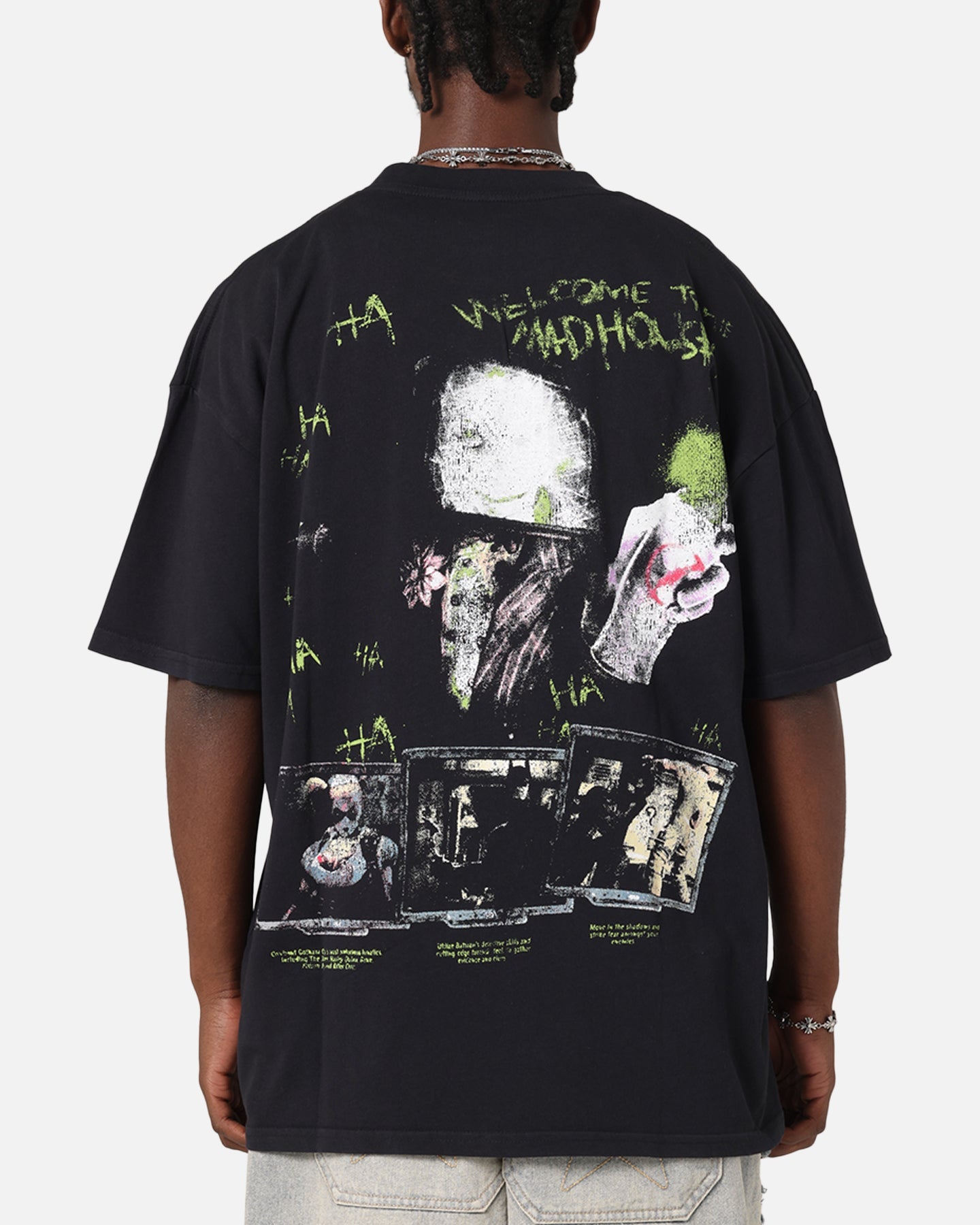73 Studio X DC Batman Arkham Asylum Vintage T-Shirt Navy