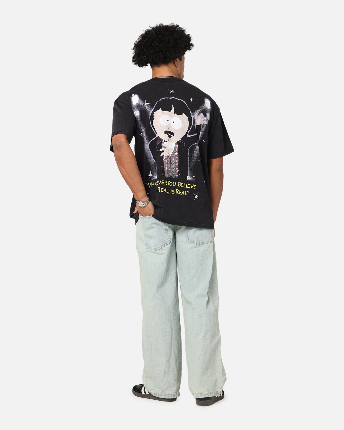 73 Studio X South Park The Amazing Randy Vintage T-Shirt Black Acidwash