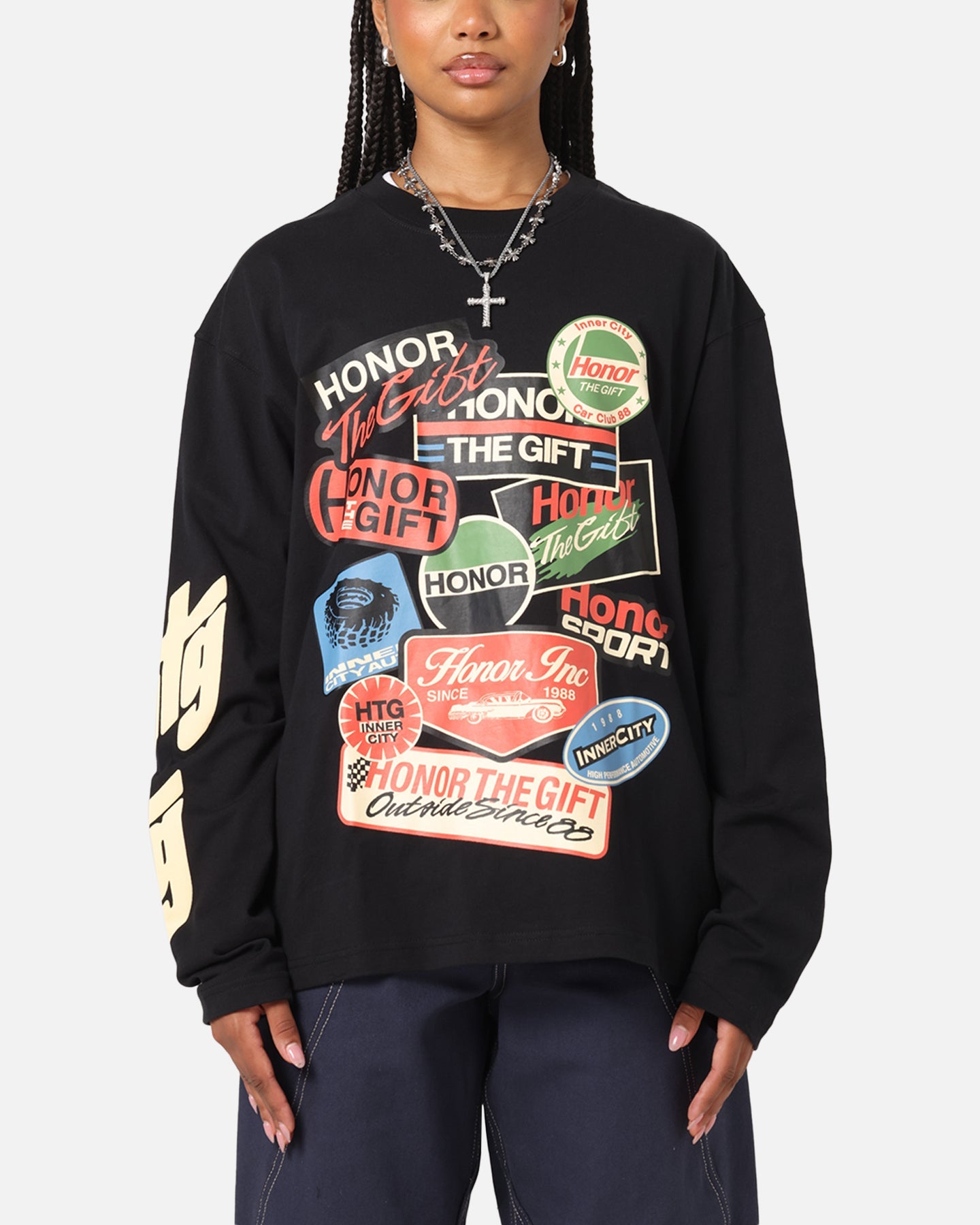 Honor The Gift Fuel Long Sleeve T-Shirt Black Style001