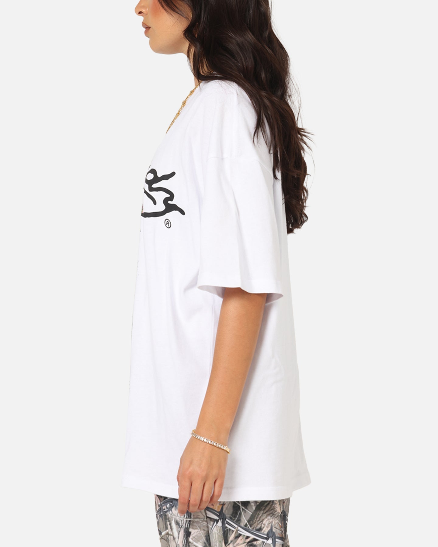 Ed Hardy Savage Bloom T-Shirt White Style001