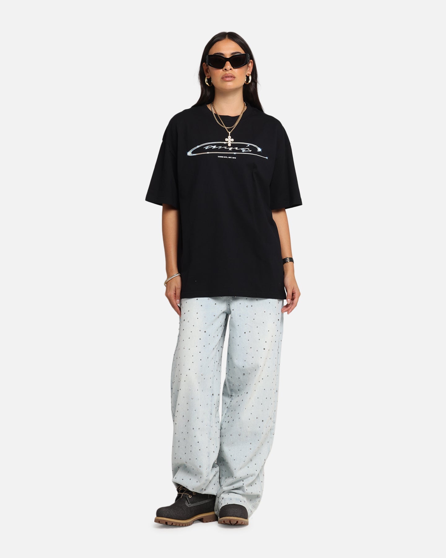 Carre Cold Shine T-Shirt Black Style001