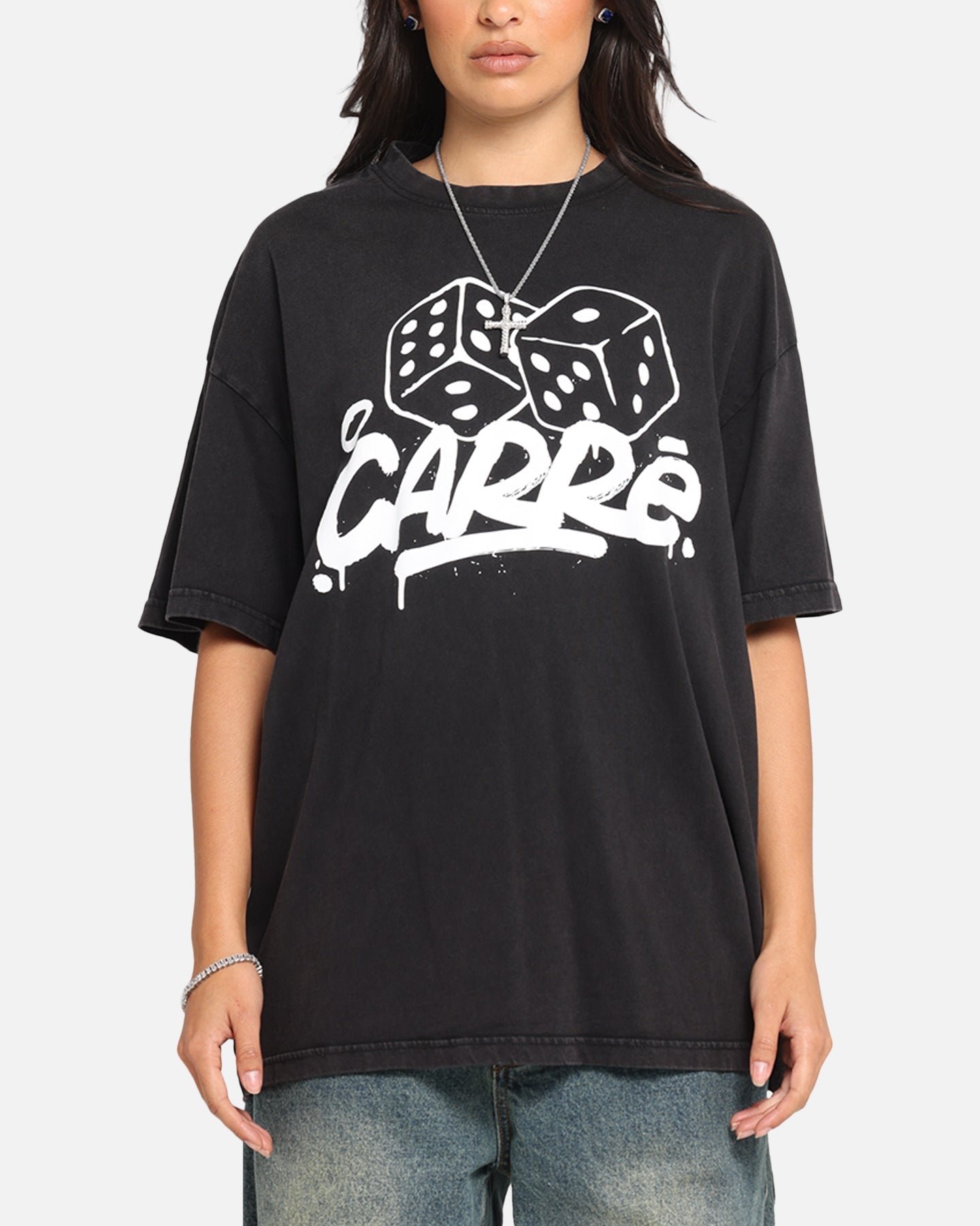 Carre Players Choice T-Shirt Black Acidwash Style001