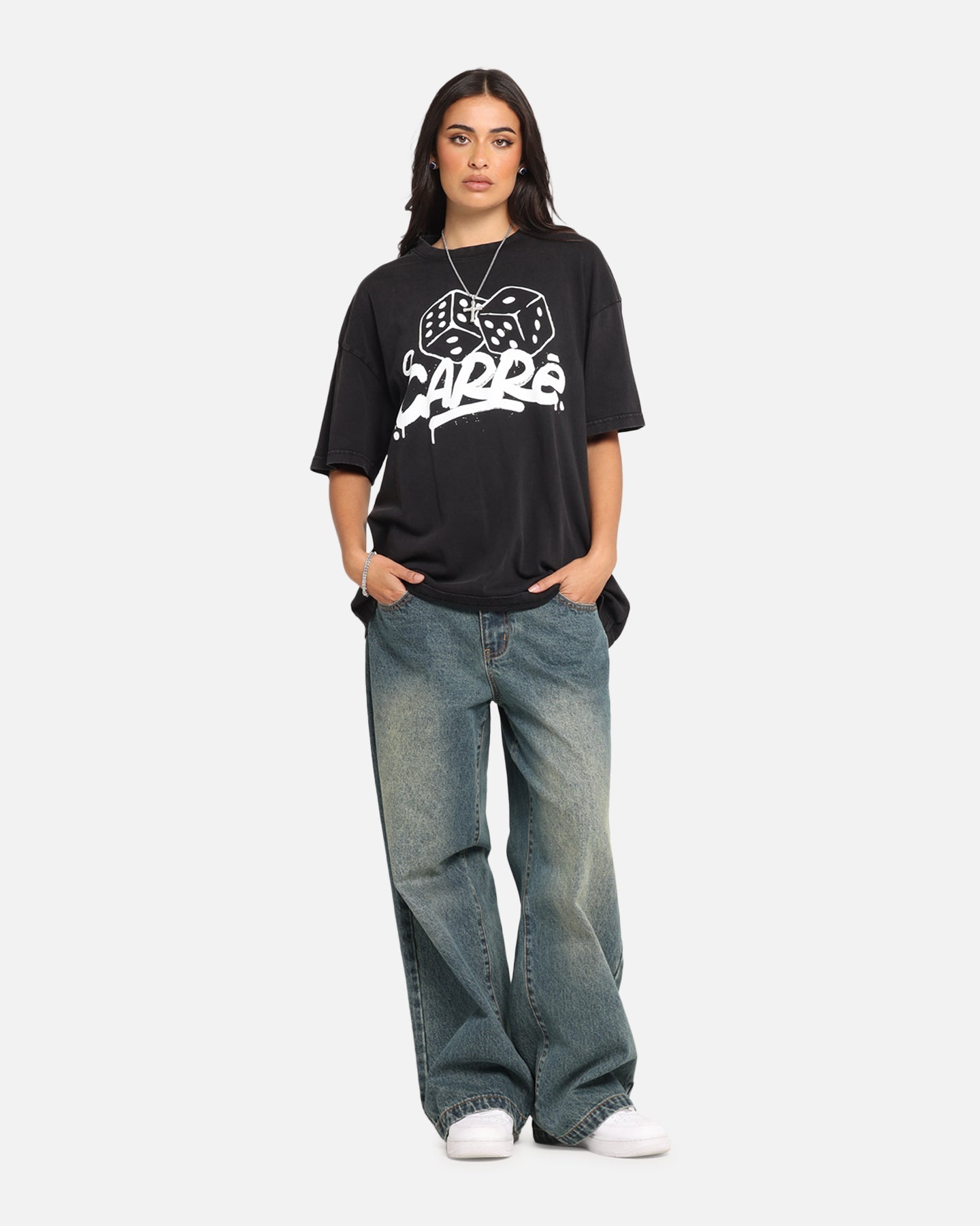 Carre Players Choice T-Shirt Black Acidwash Style001