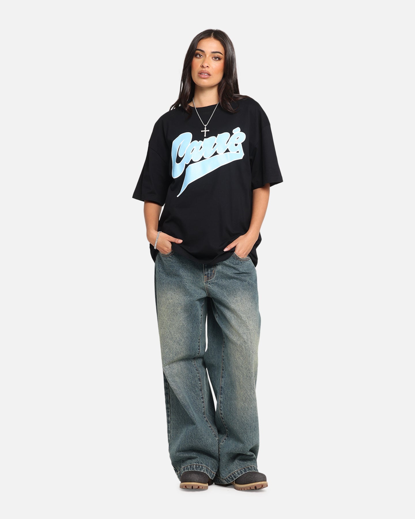 Carre Slugger Script T-Shirt Black Style001