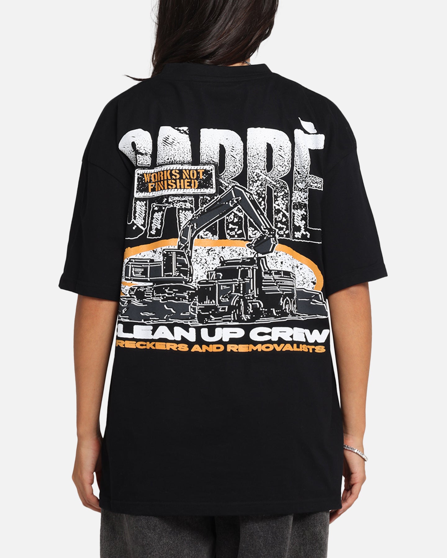 Carre Clean Up Crew T-Shirt Black Style001