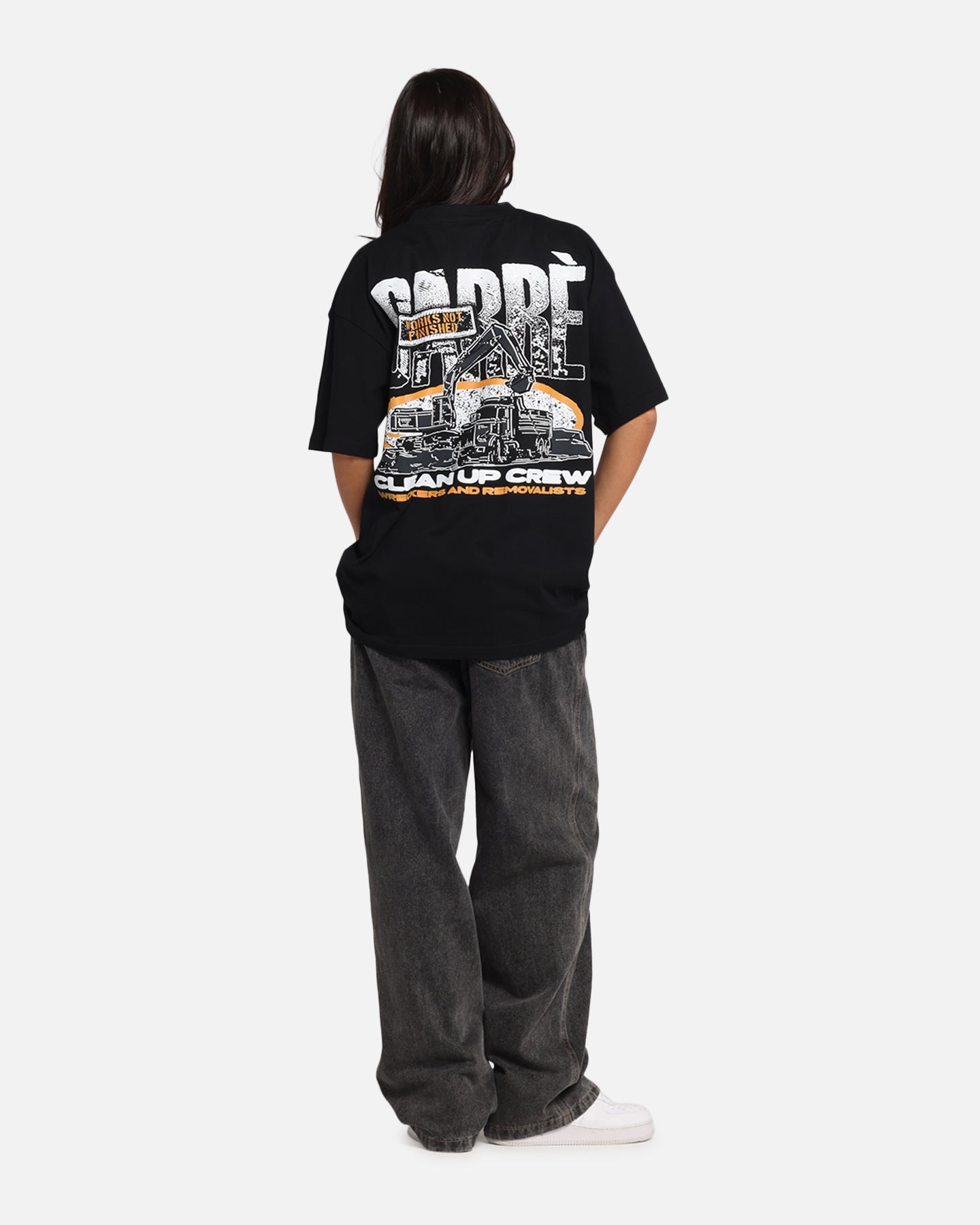 Carre Clean Up Crew T-Shirt Black Style001