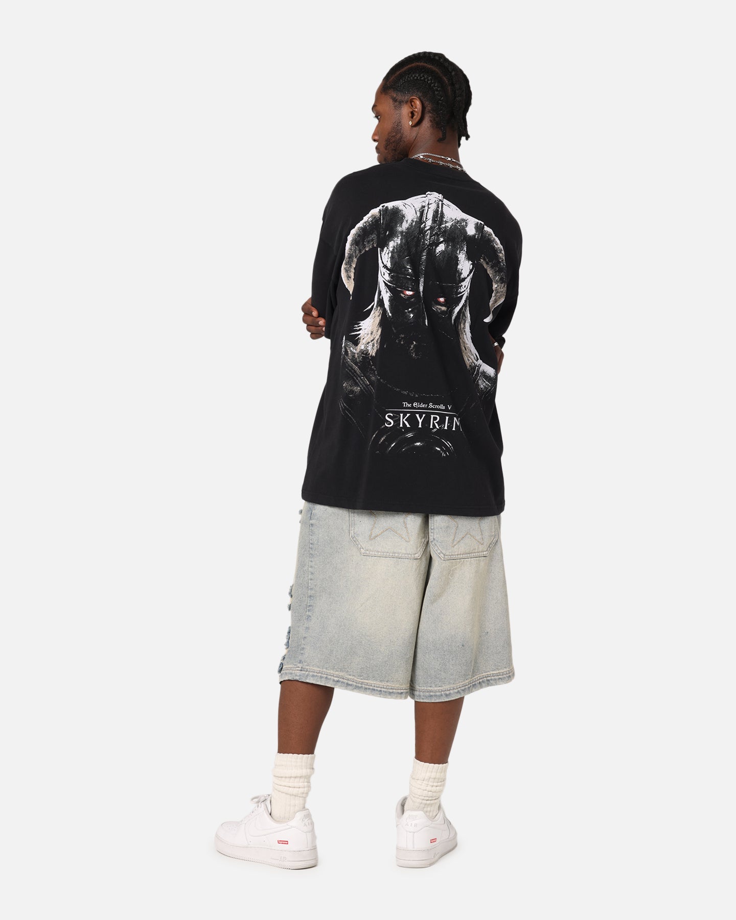 73 Studio X The Elder Scrolls V: Skyrim Aludin Vintage T-Shirt Black Acidwash