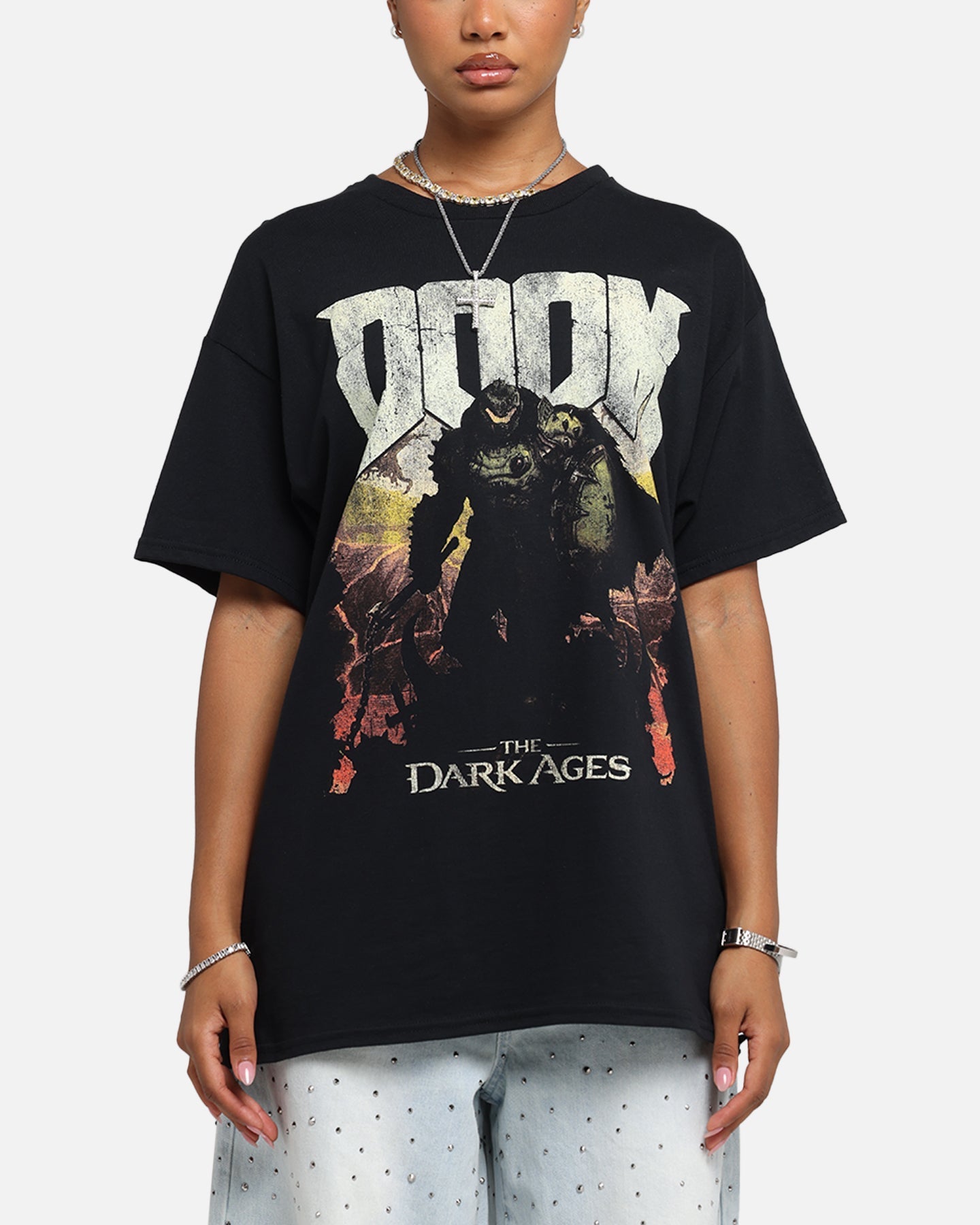73 Studio X Doom Dark Ages T-Shirt Black Style001