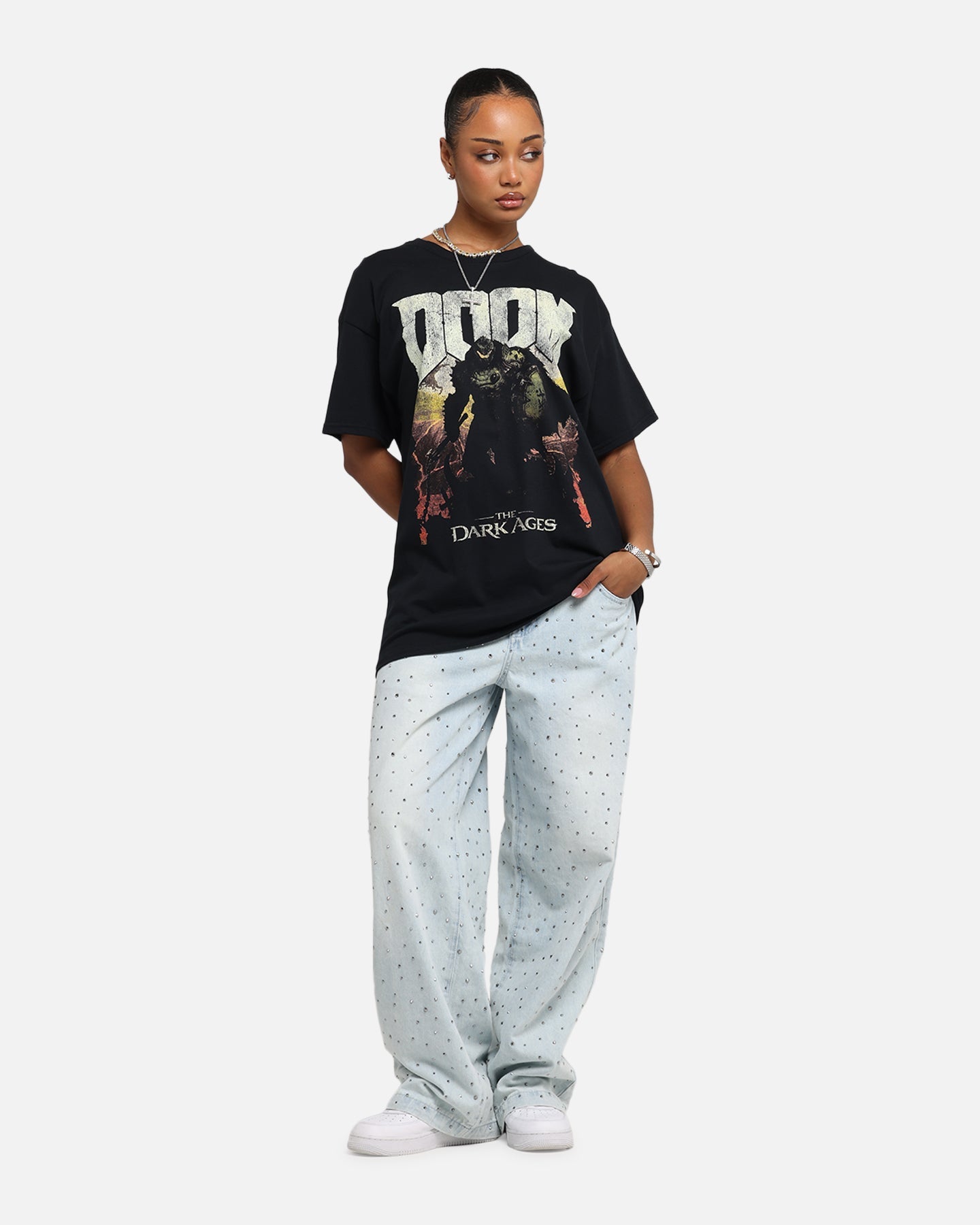 73 Studio X Doom Dark Ages T-Shirt Black Style001