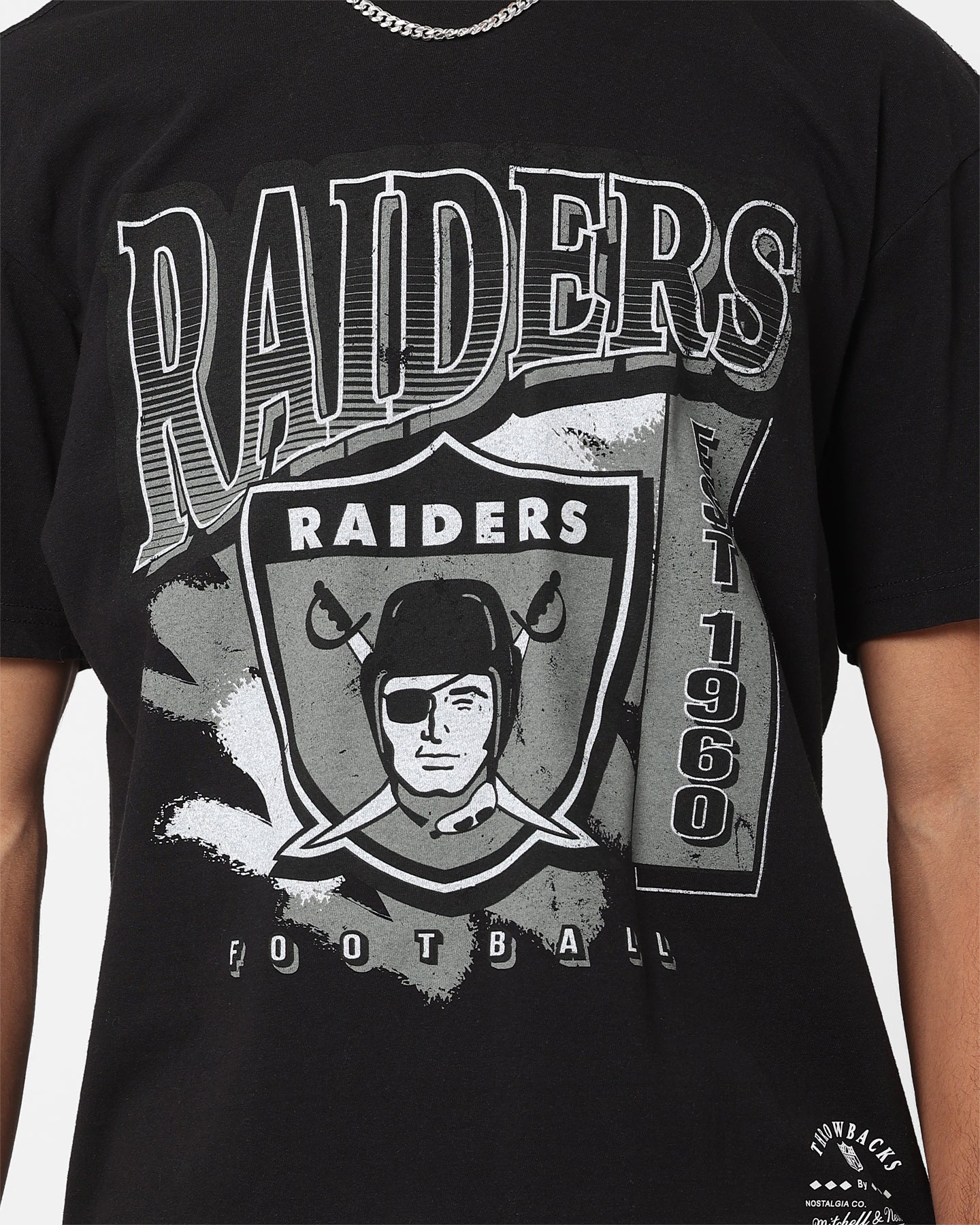 Mitchell & Ness Oakland Raiders T-Shirt Faded Black