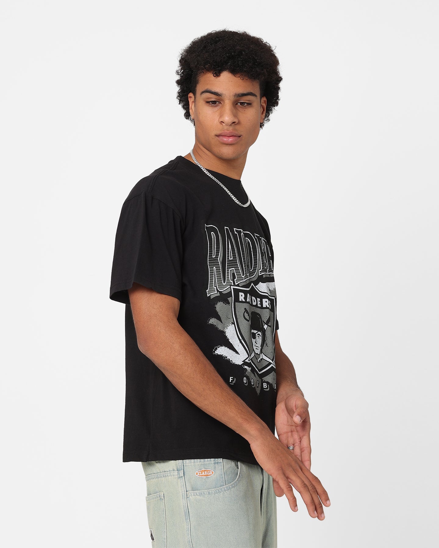Mitchell & Ness Oakland Raiders T-Shirt Faded Black